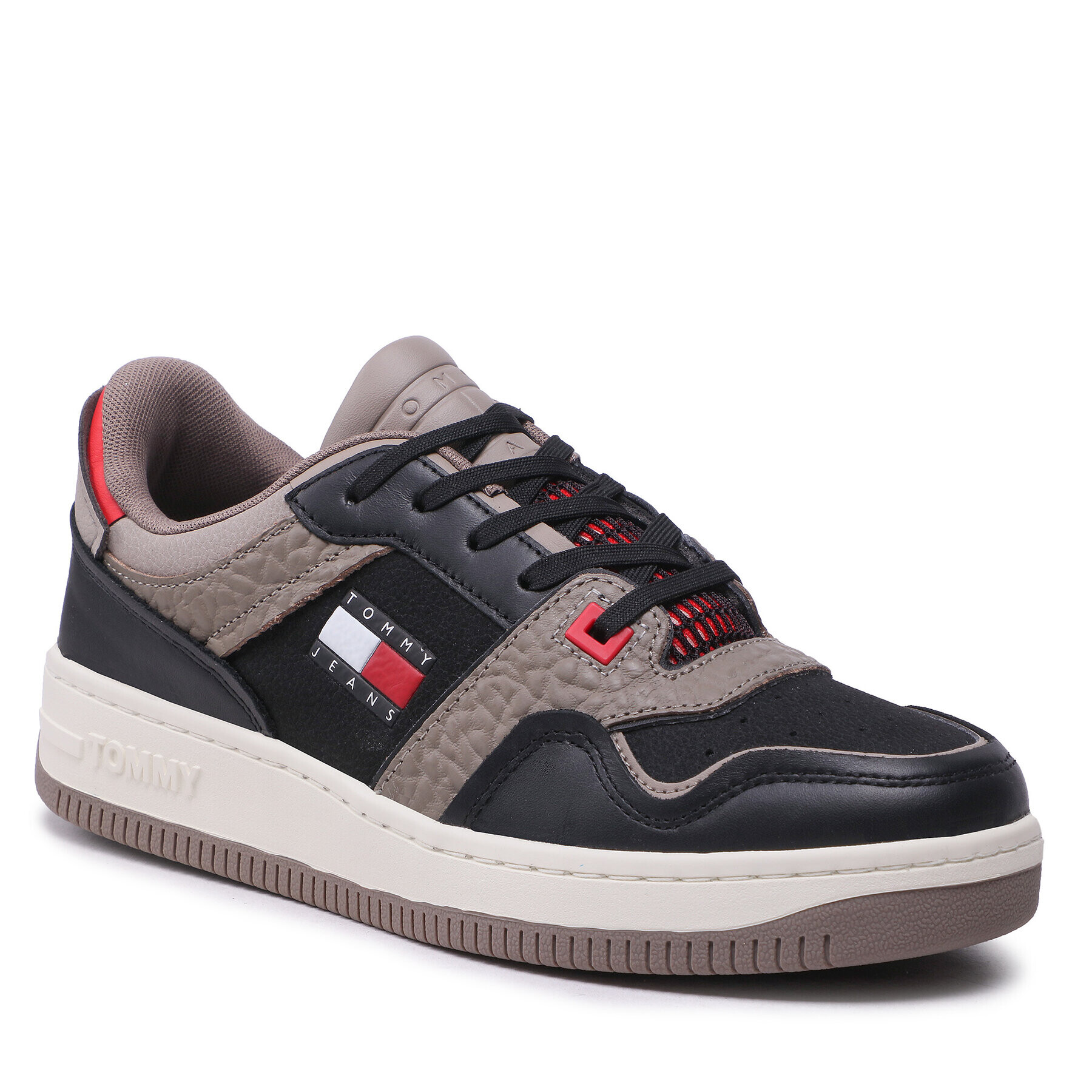 Tommy Jeans Sportcipő Retro Basket EM0EM01135 Fekete - Pepit.hu