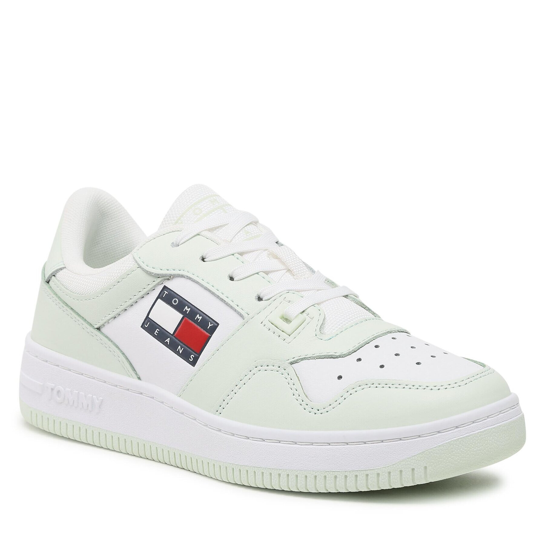 Tommy Jeans Sportcipő Retro Basket Wmn EN0EN02102 Zöld - Pepit.hu