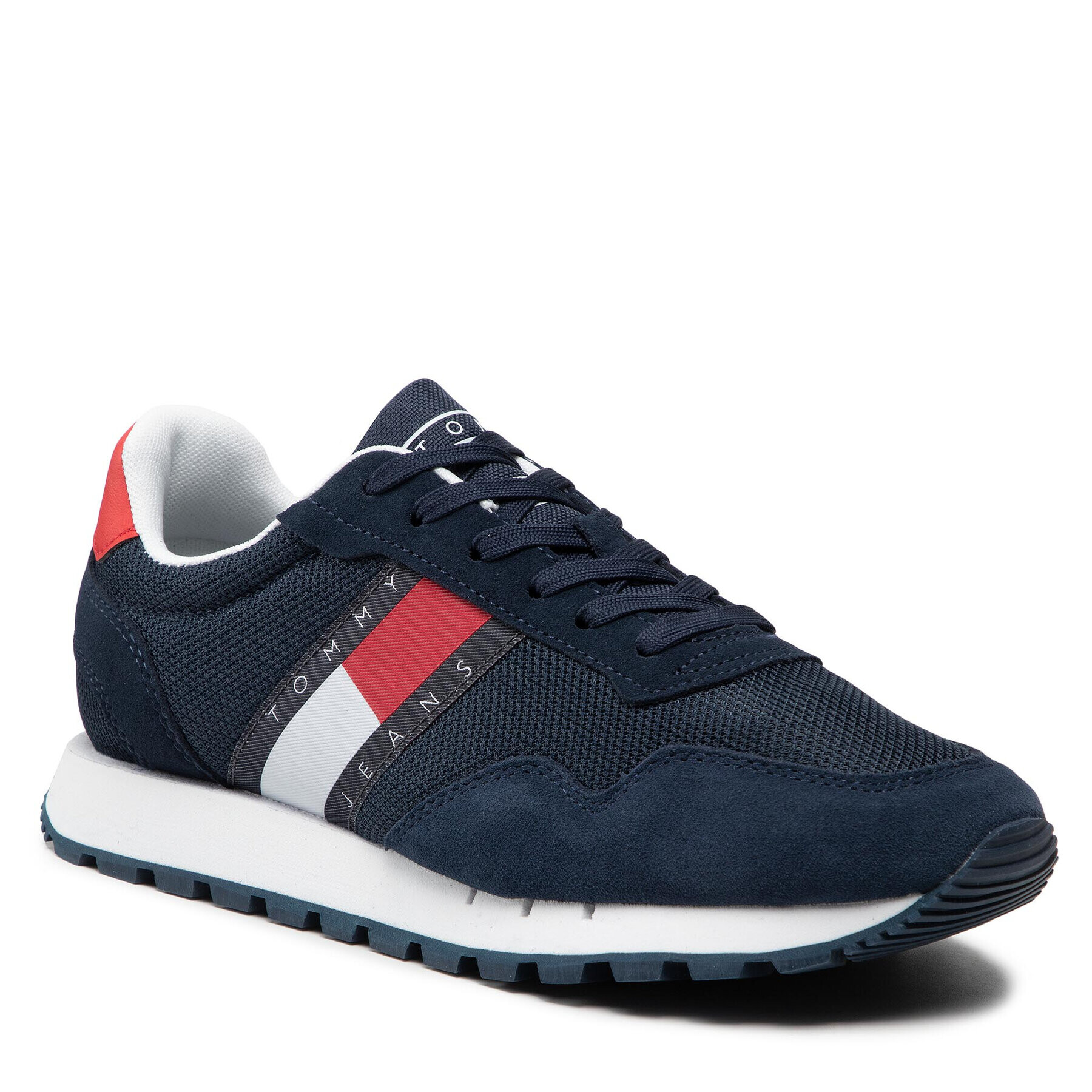 Tommy Jeans Sportcipő Retro Runner Mix EM0EM00960 Sötétkék - Pepit.hu