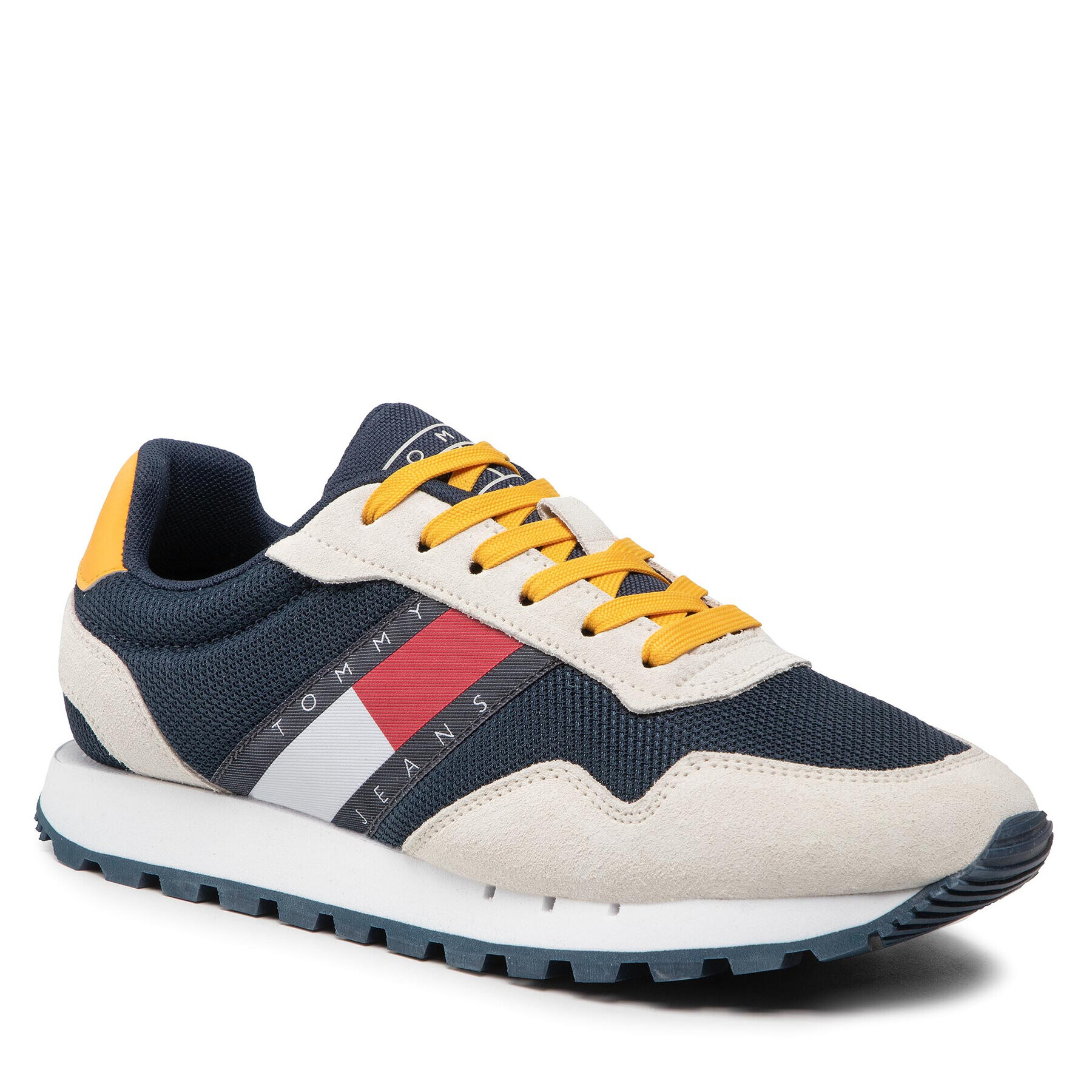 Tommy Jeans Sportcipő Retro Runner Mix EM0EM00960 Sötétkék - Pepit.hu