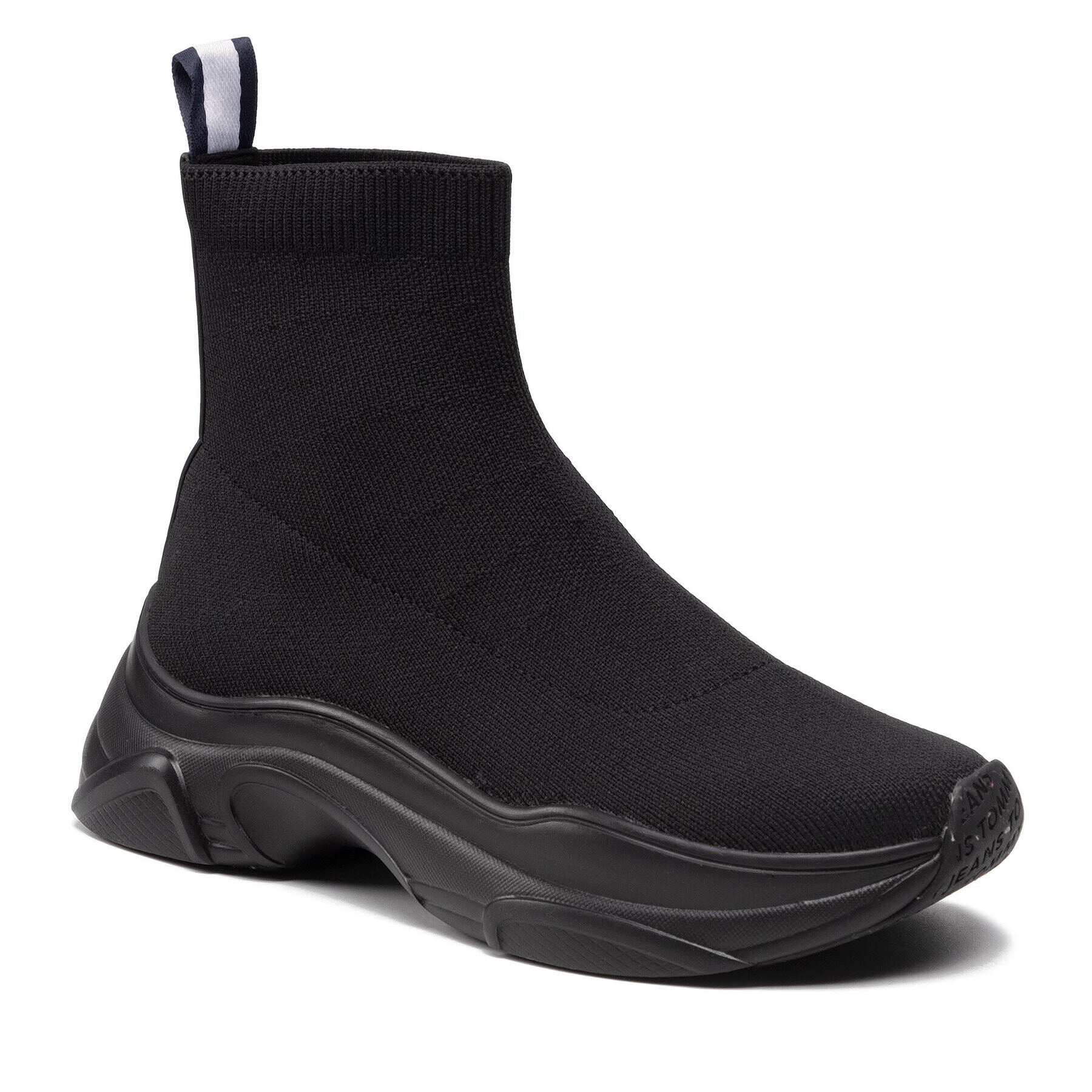 Tommy Jeans Sportcipő Sustainable Knitted Hybrid Boot EN0EN01636 Fekete - Pepit.hu