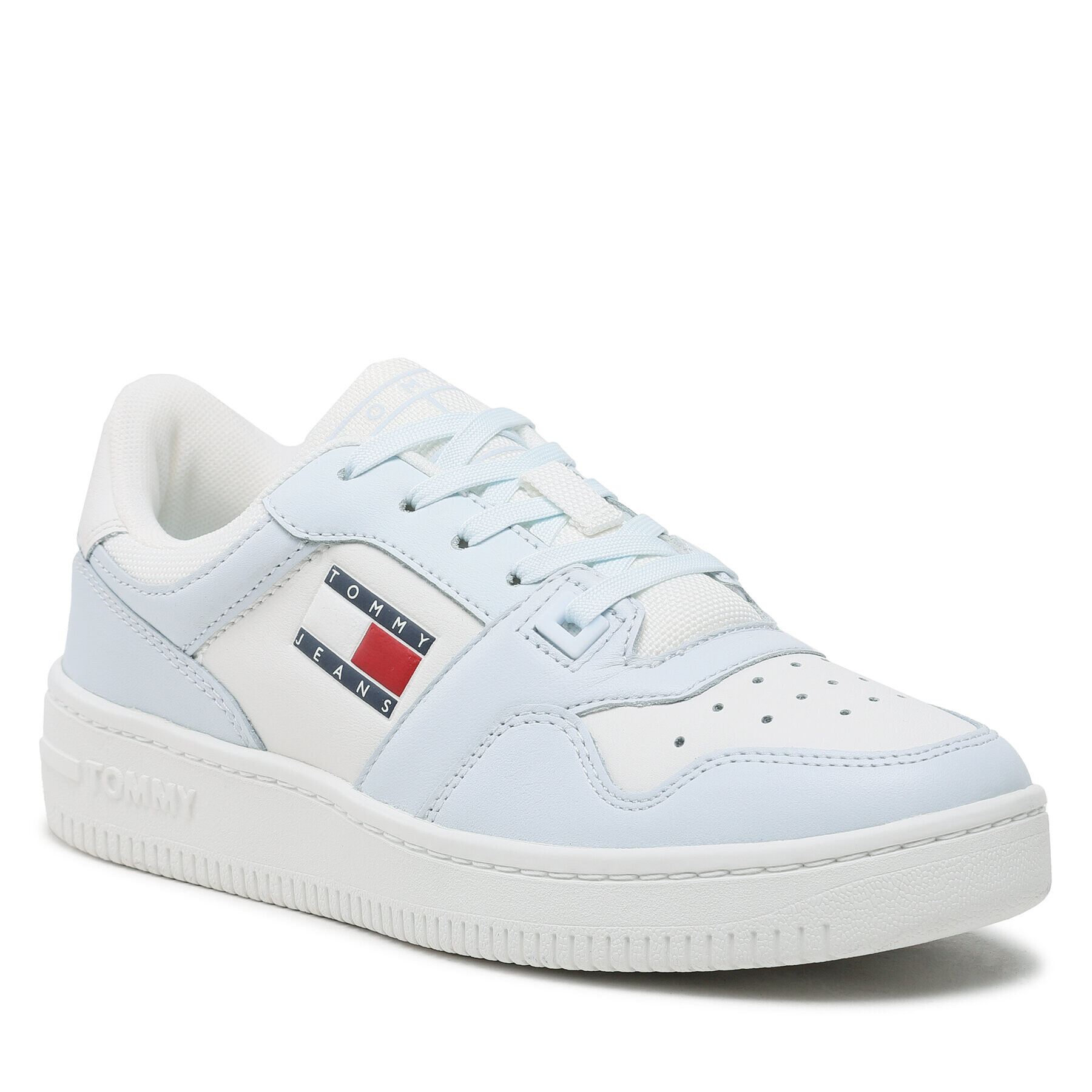 Tommy Jeans Sportcipő Tjw Retro Basket Leather Seasonal EN0EN02204 Fehér - Pepit.hu