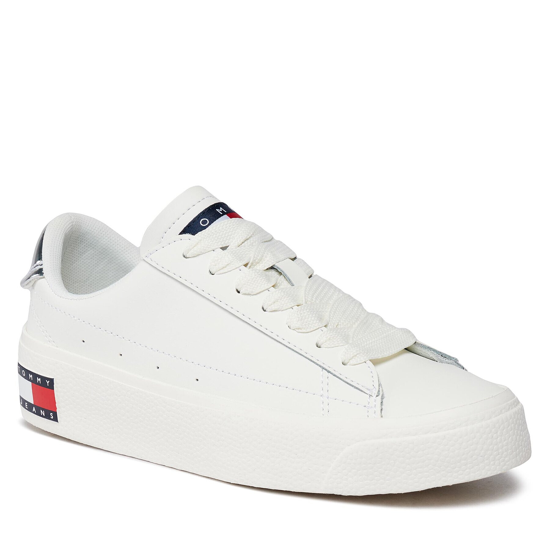 Tommy Jeans Sportcipő Tjw Vulc Leather Plat Lc EN0EN02284 Fehér - Pepit.hu