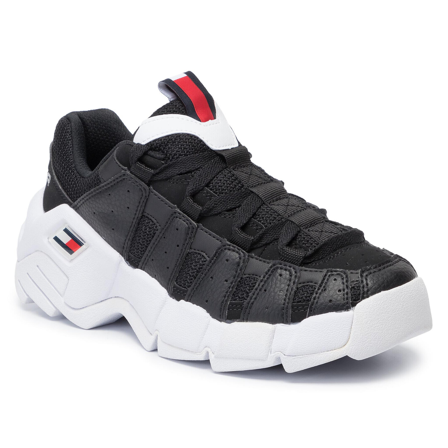 Tommy Jeans Sportcipő Wmns Heritage Chunky Sneaker EN0EN00669 Fekete - Pepit.hu