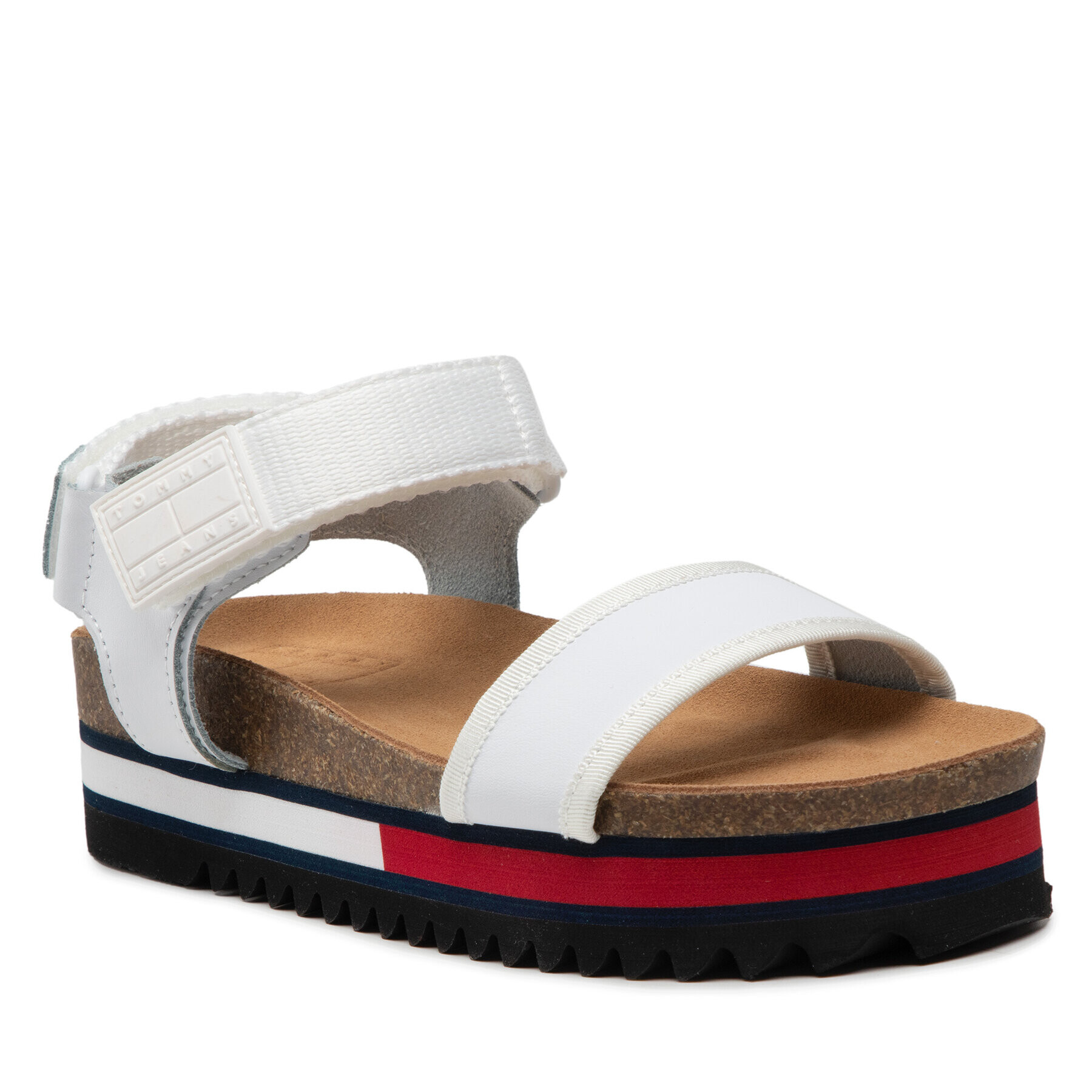 Tommy Jeans Szandál Flag Outsole Sandal EN0EN01806 Fehér - Pepit.hu