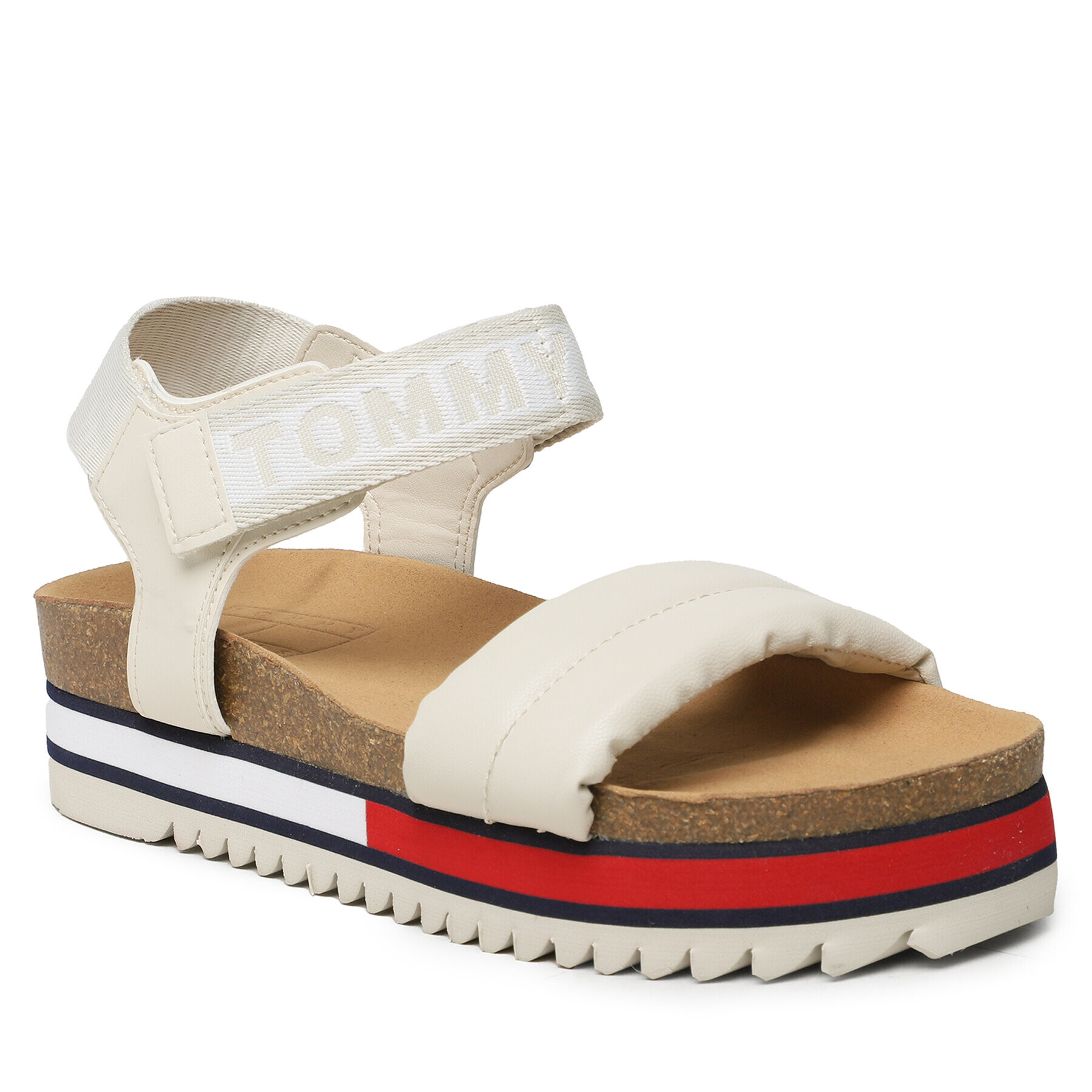 Tommy Jeans Szandál Flag Outsole Sandal EN0EN02122 Bézs - Pepit.hu