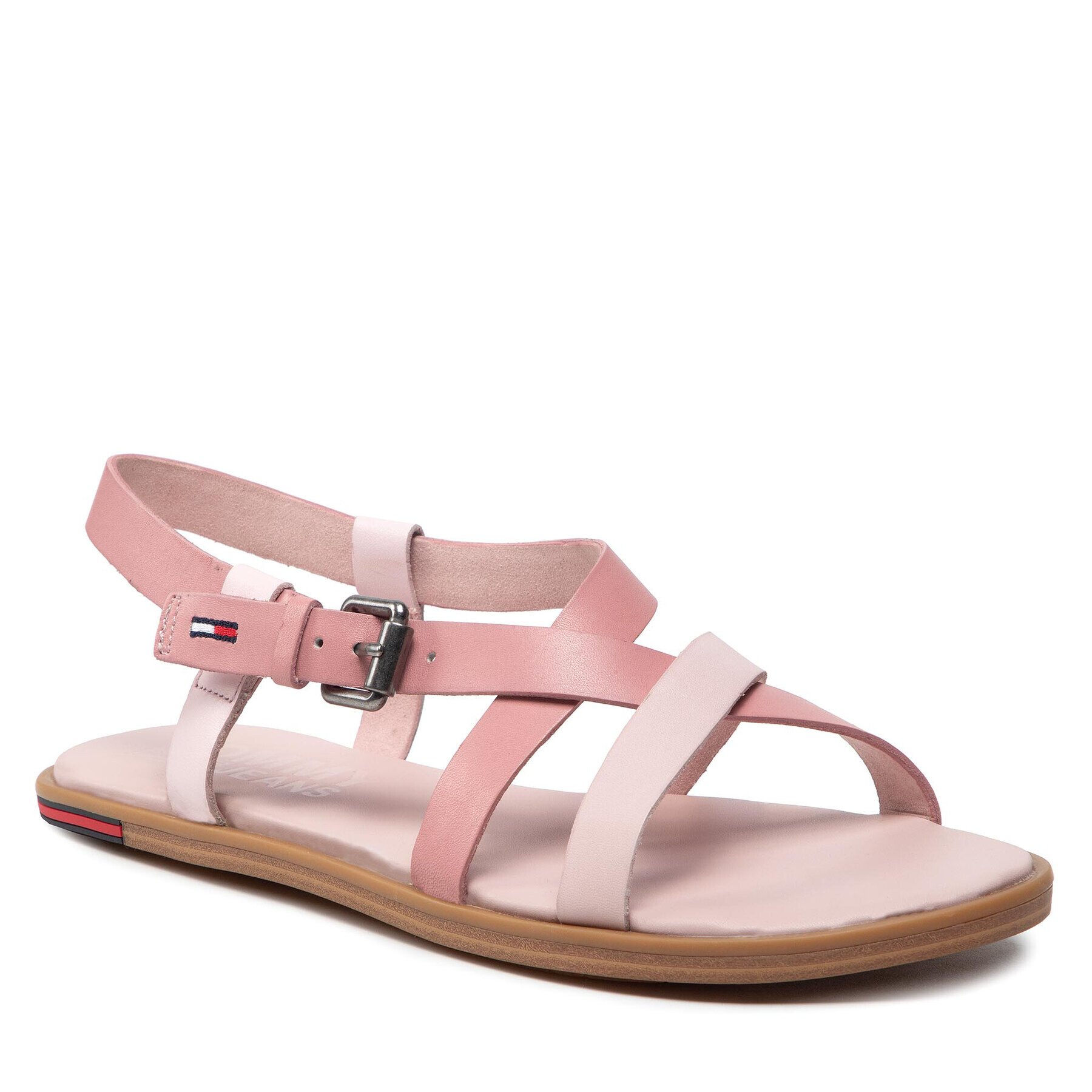 Tommy Jeans Szandál Leather Sandal EN0EN01809 Rózsaszín - Pepit.hu