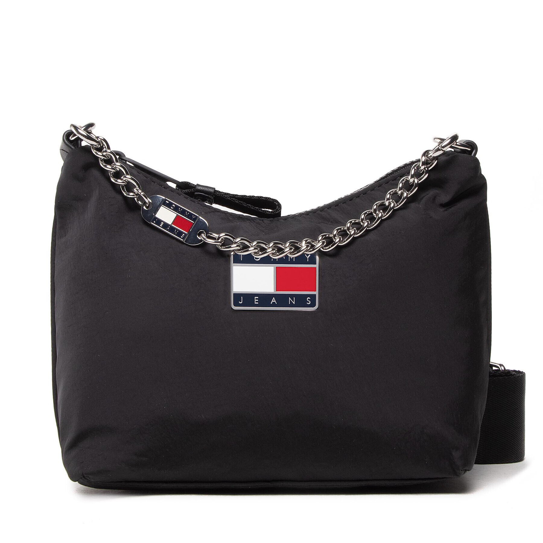 Tommy Jeans Táska Tjw Summer Nylon Shoulder Bag AW0AW11839 Fekete - Pepit.hu