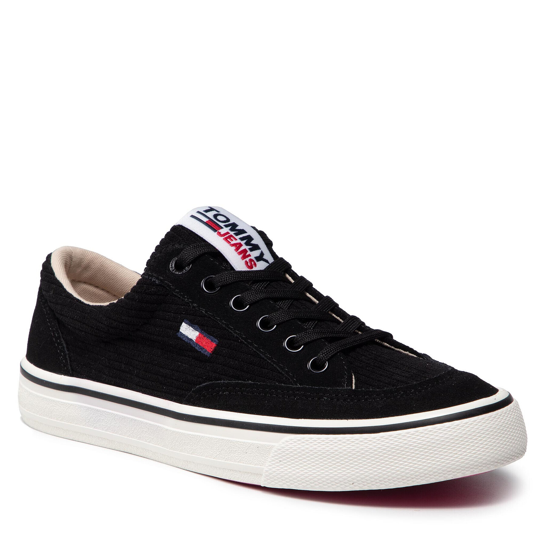 Tommy Jeans Teniszcipő Corduroy Skate Sneaker EN0EN01508 Fekete - Pepit.hu