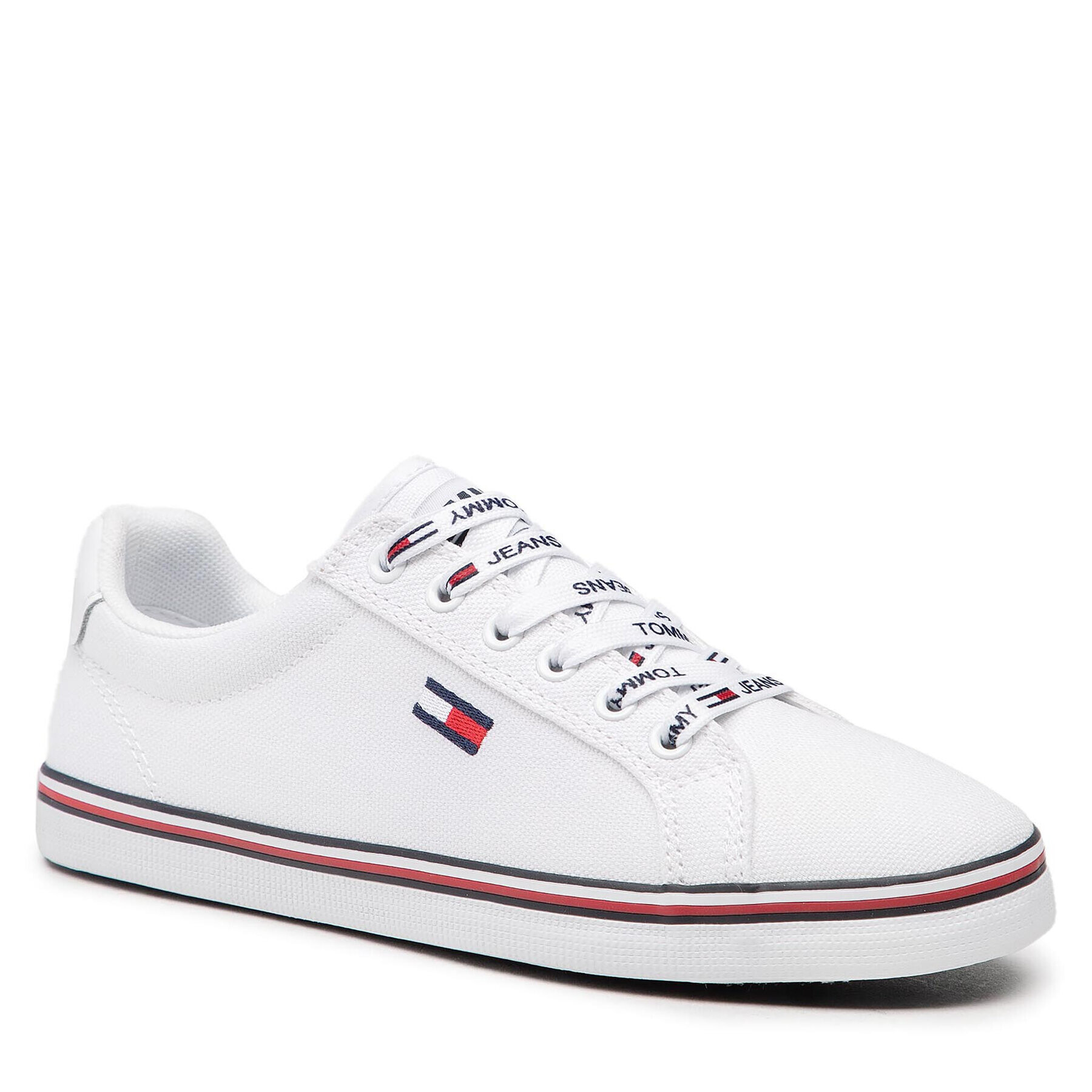 Tommy Jeans Teniszcipő Essential Lace Up Sneaker EN0EN00786 Fehér - Pepit.hu