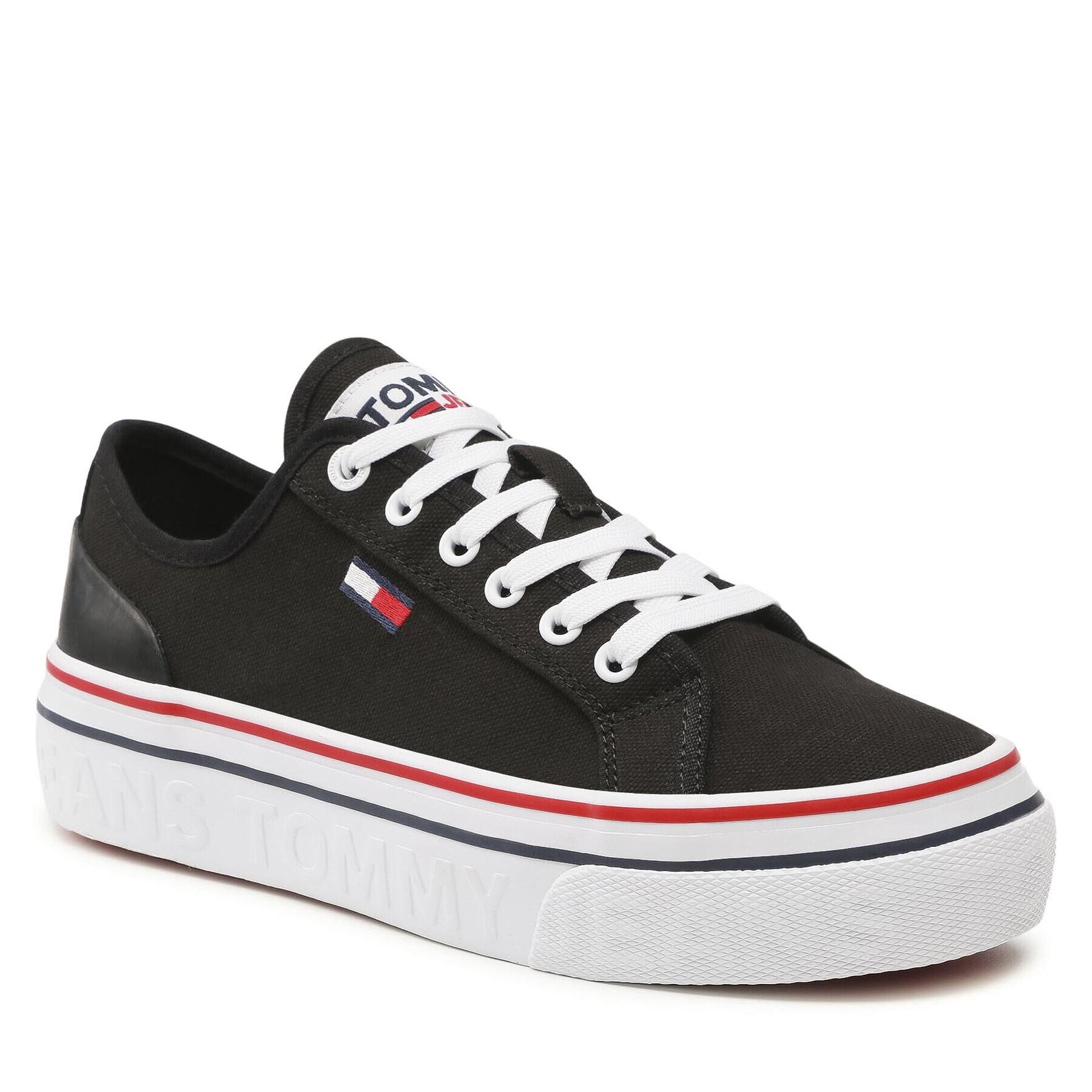 Tommy Jeans Teniszcipő Flatform Vulc EN0EN01423 Fekete - Pepit.hu