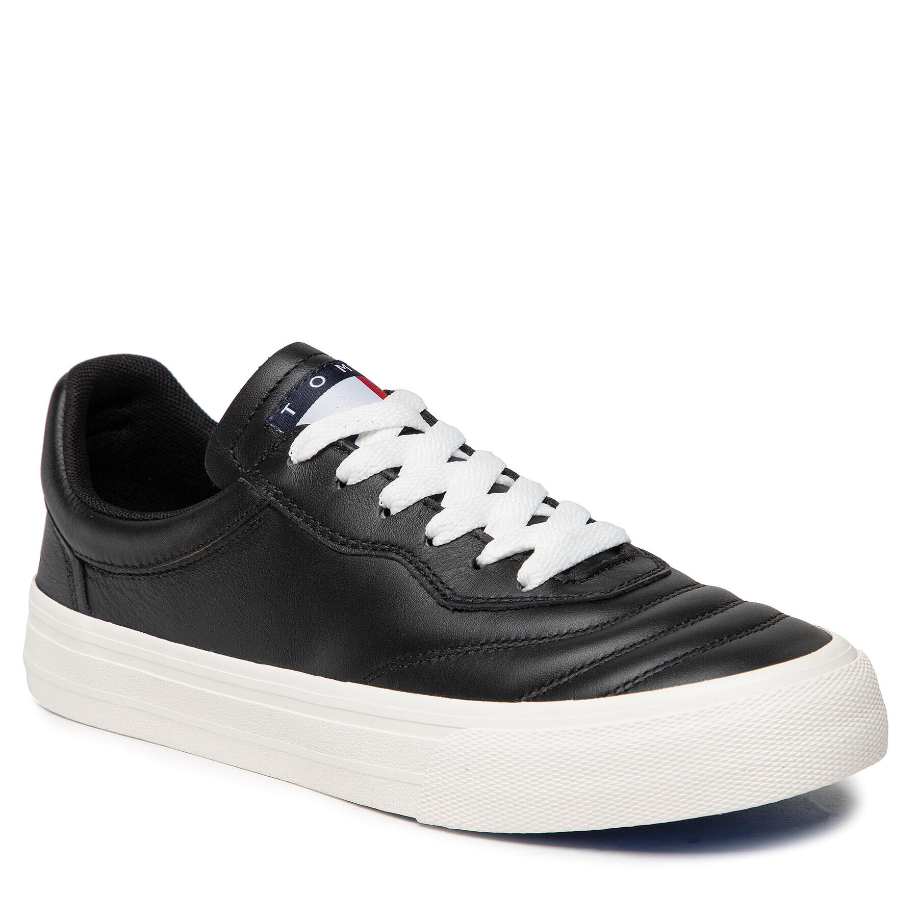 Tommy Jeans Teniszcipő Leather Soccer Vulc EM0EM01026 Fekete - Pepit.hu