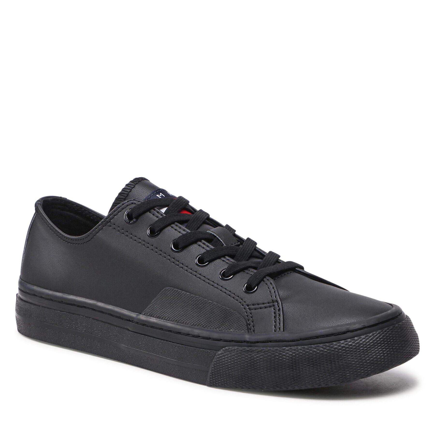 Tommy Jeans Teniszcipő Leather Vulc EM0EM01047 Fekete - Pepit.hu