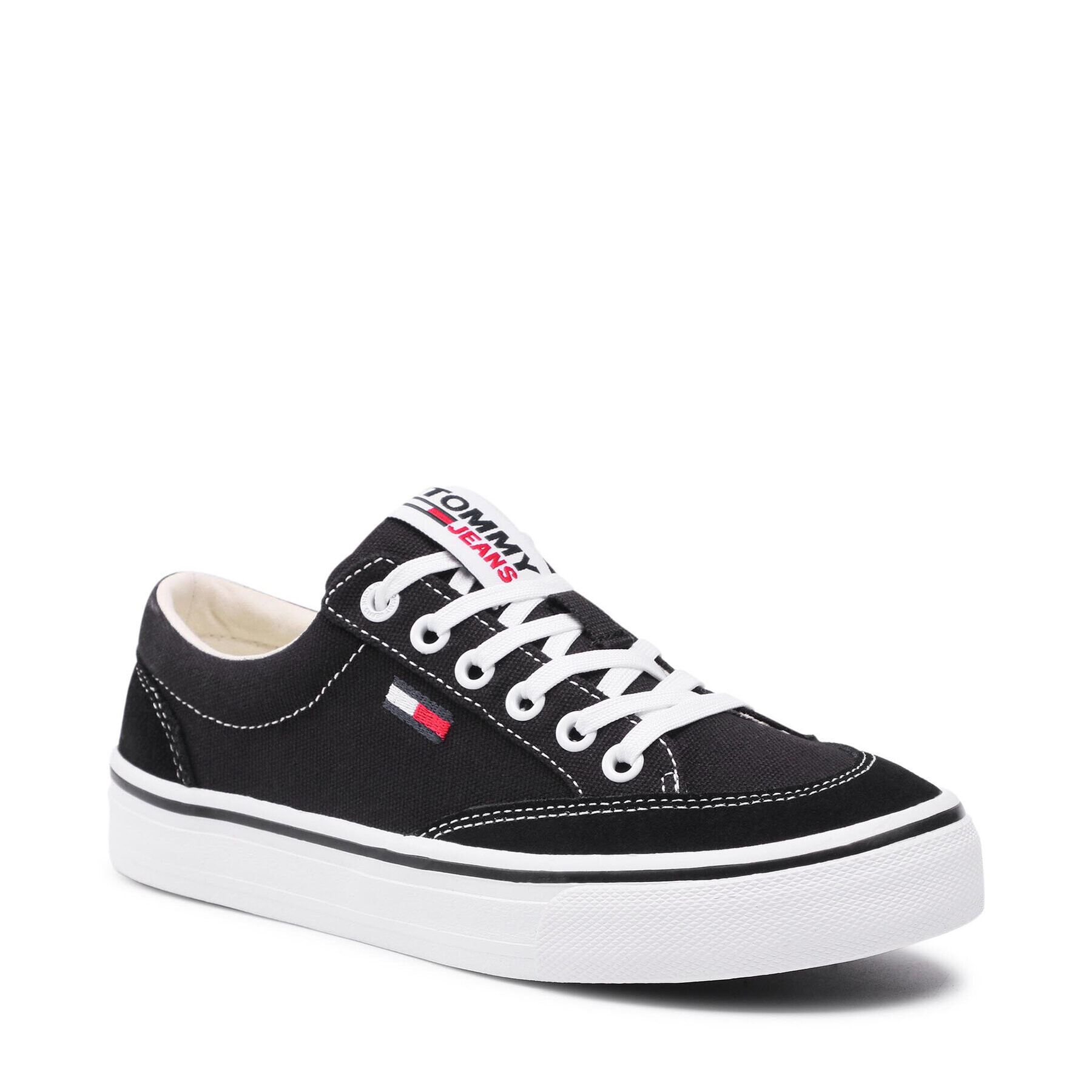 Tommy Jeans Teniszcipő Low Cut Sneaker EN0EN01420 Fekete - Pepit.hu