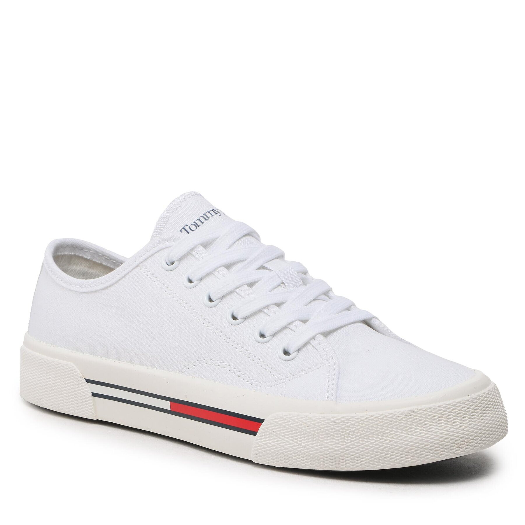 Tommy Jeans Teniszcipő Low Cut Wmns Canvas EN0EN02085 Fehér - Pepit.hu