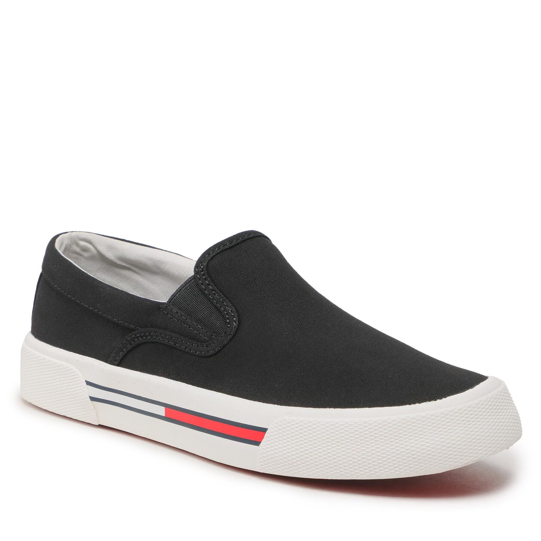 Tommy Jeans Teniszcipő Slip On EN0EN02088 Fekete - Pepit.hu