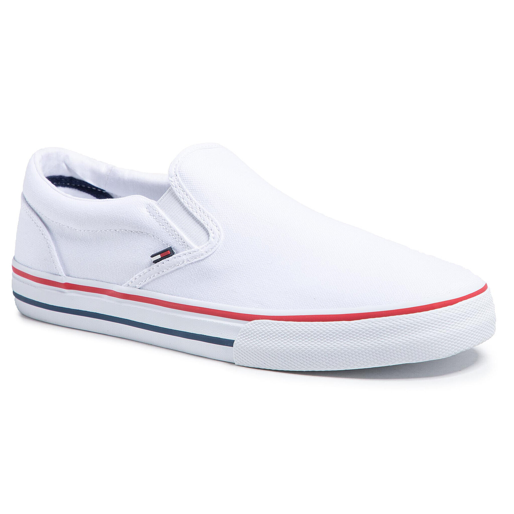 Tommy Jeans Teniszcipő Textile Slip On EM0EM00002 Fehér - Pepit.hu