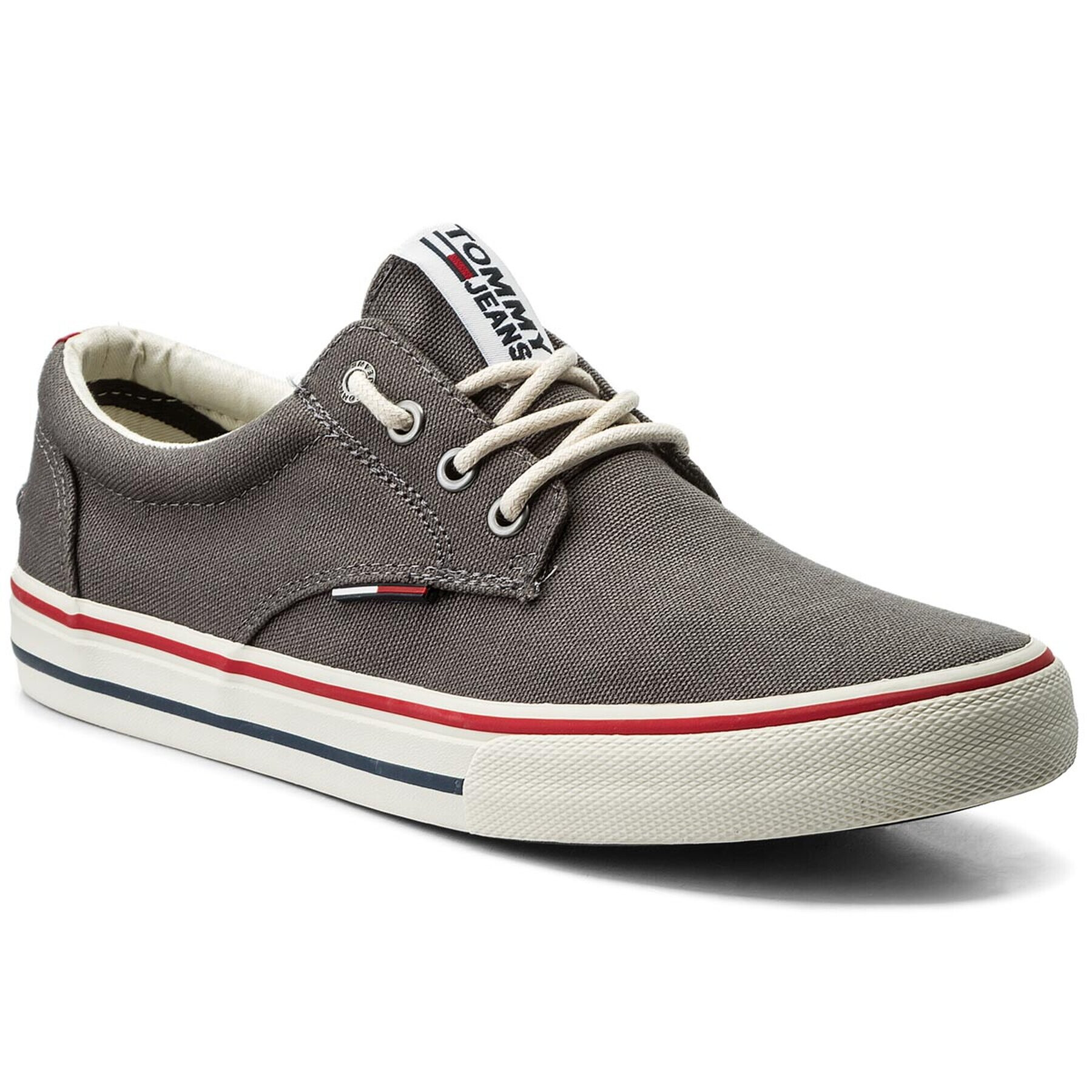 Tommy Jeans Teniszcipő Textile Sneaker EM0EM00001 Szürke - Pepit.hu