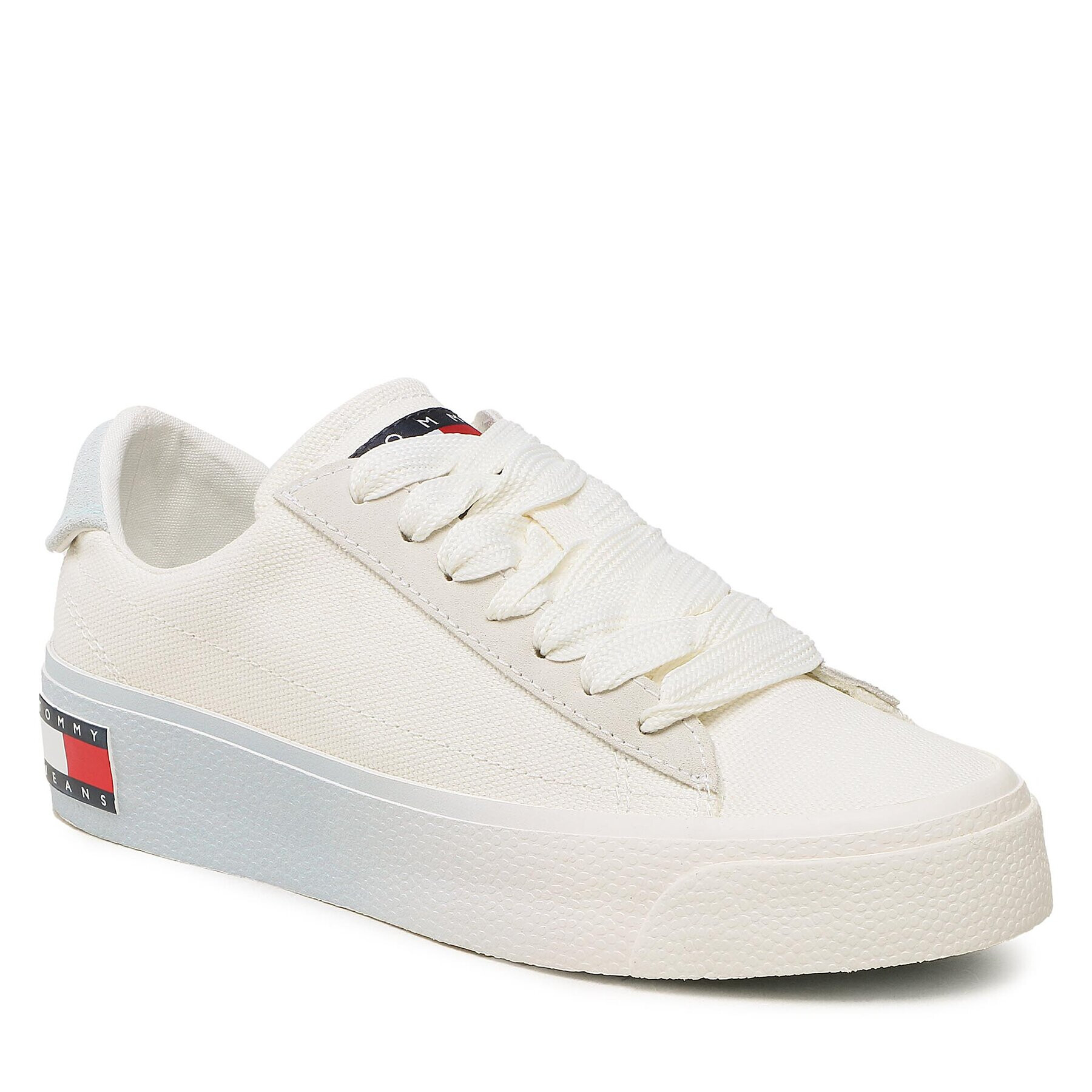 Tommy Jeans Teniszcipő Vulc Flatform Canvas EN0EN02096 Fehér - Pepit.hu