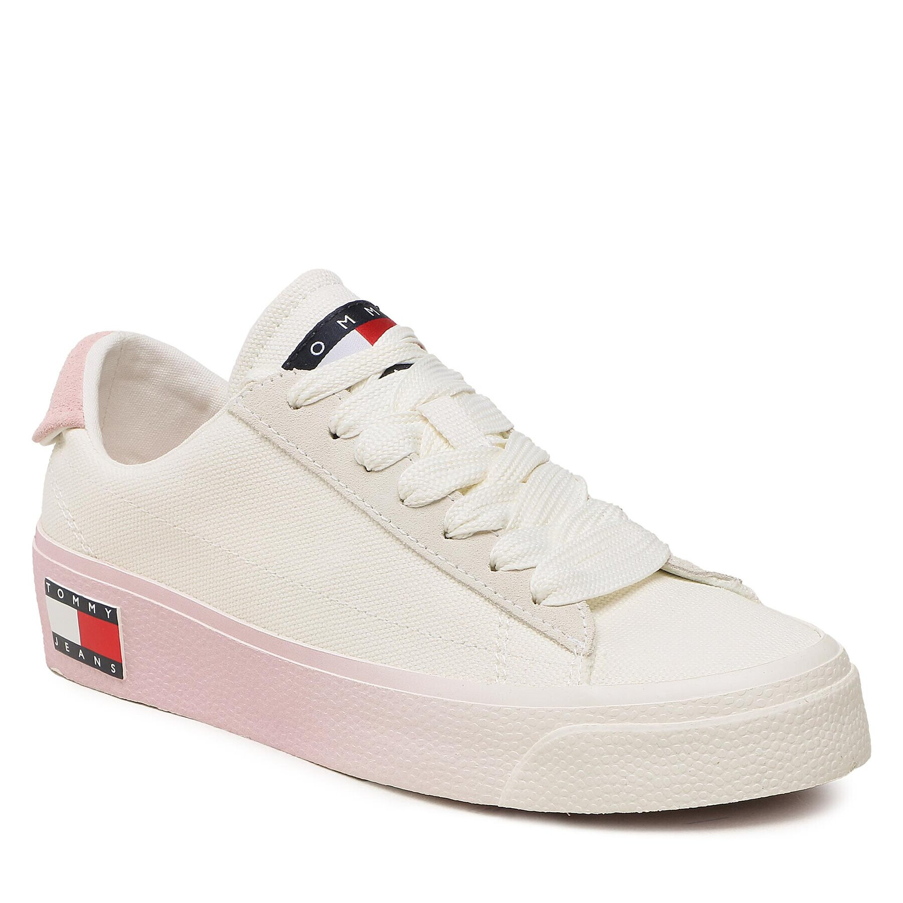 Tommy Jeans Teniszcipő Vulc Flatform Canvas EN0EN02096 Fehér - Pepit.hu