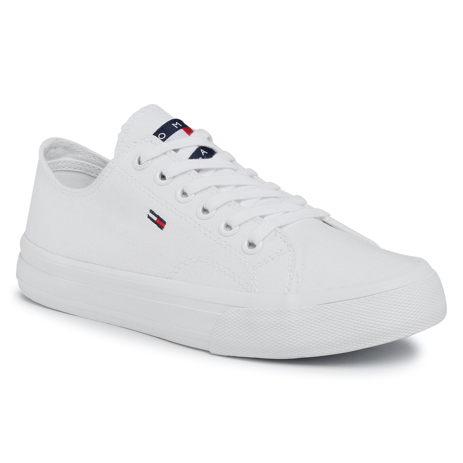 Tommy Jeans Teniszcipő Wmns Long Lace Up Vulc EN0EN00940 Fehér - Pepit.hu