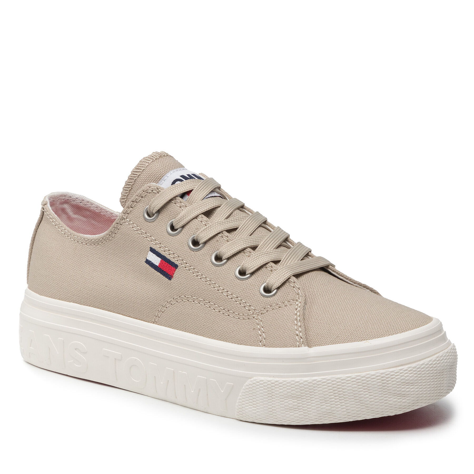 Tommy Jeans Tommy Hilfiger Teniszcipő Flatform EN0EN01673 Bézs - Pepit.hu