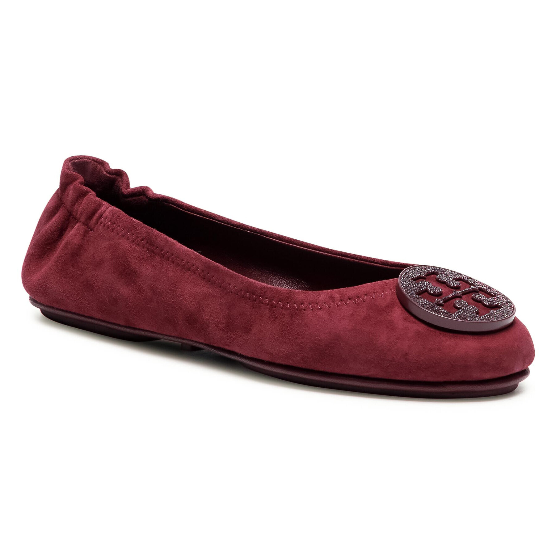 Tory Burch Balerina Minnie Travel Ballet With Pave 79197 Bordó - Pepit.hu