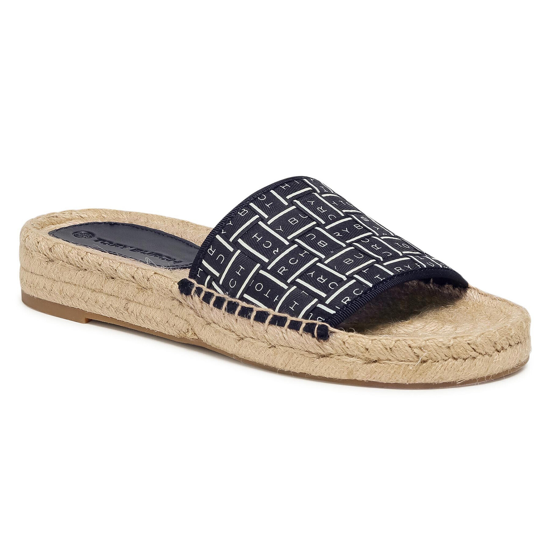 Tory Burch Espadrilles Tory Ribbon Espadrille Slide 80919 Sötétkék - Pepit.hu