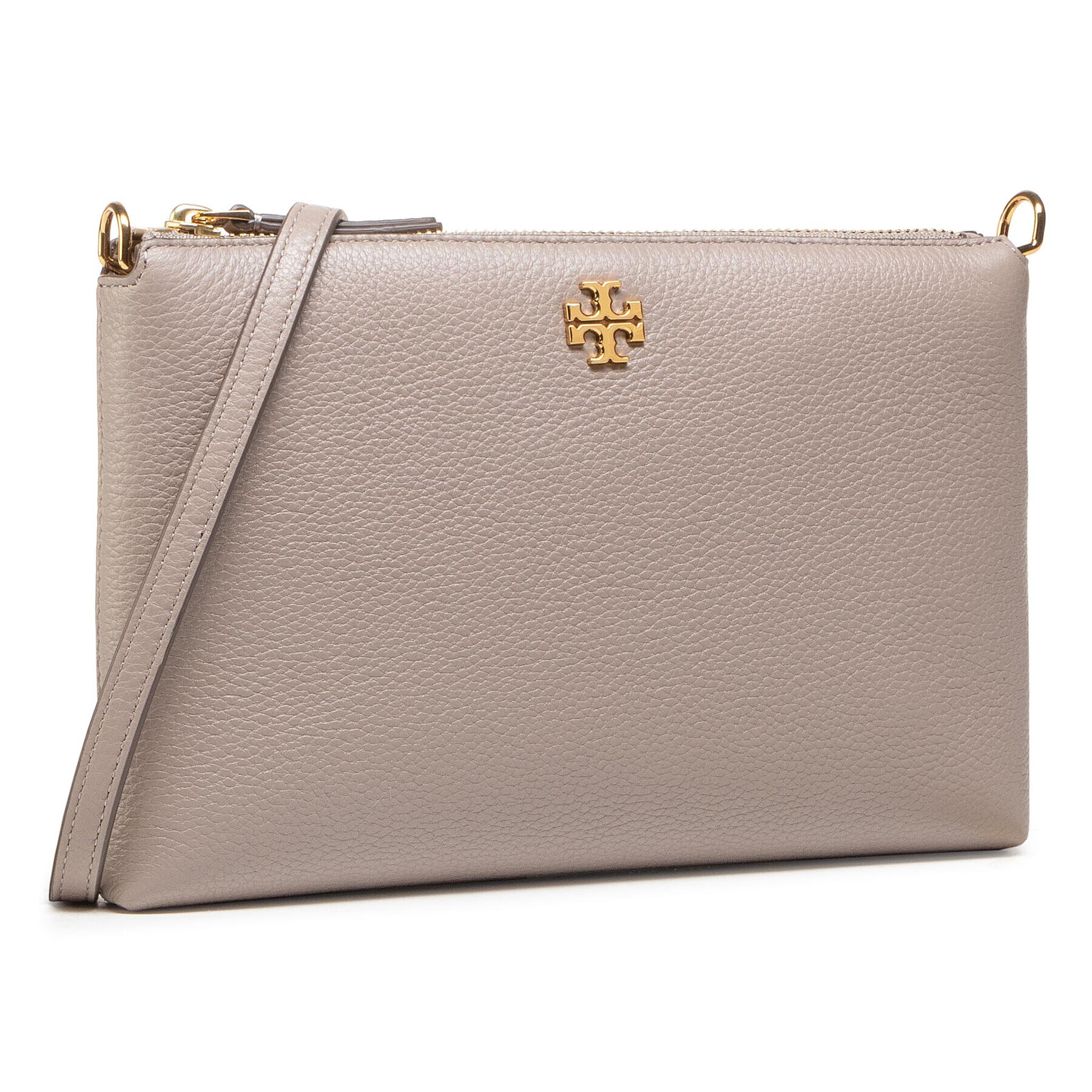 Tory Burch Táska Kira Pabbled Top-Zip Crossbody 61385 Szürke - Pepit.hu