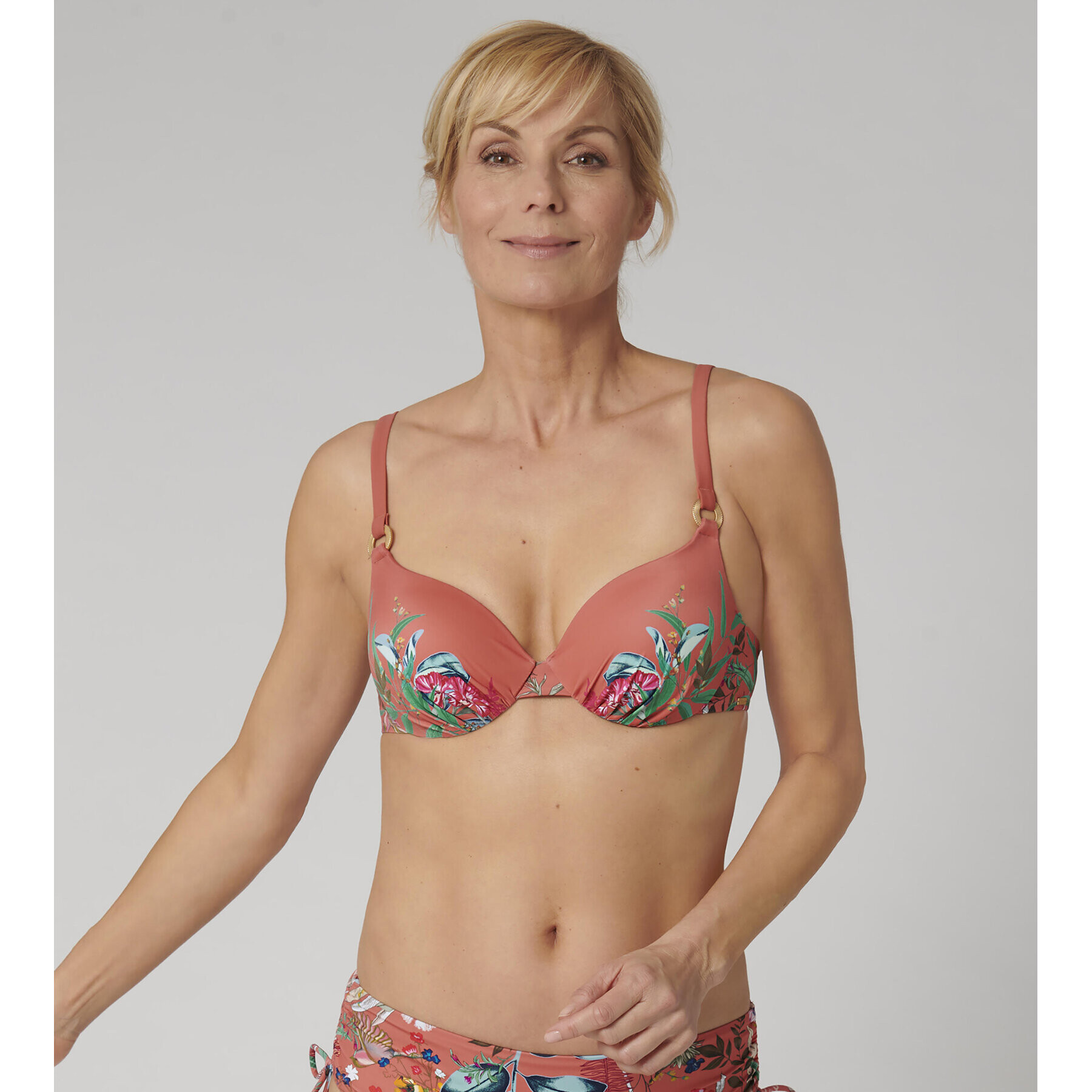 Triumph Bikini felső Botanical Leaf 10207904 Narancssárga - Pepit.hu