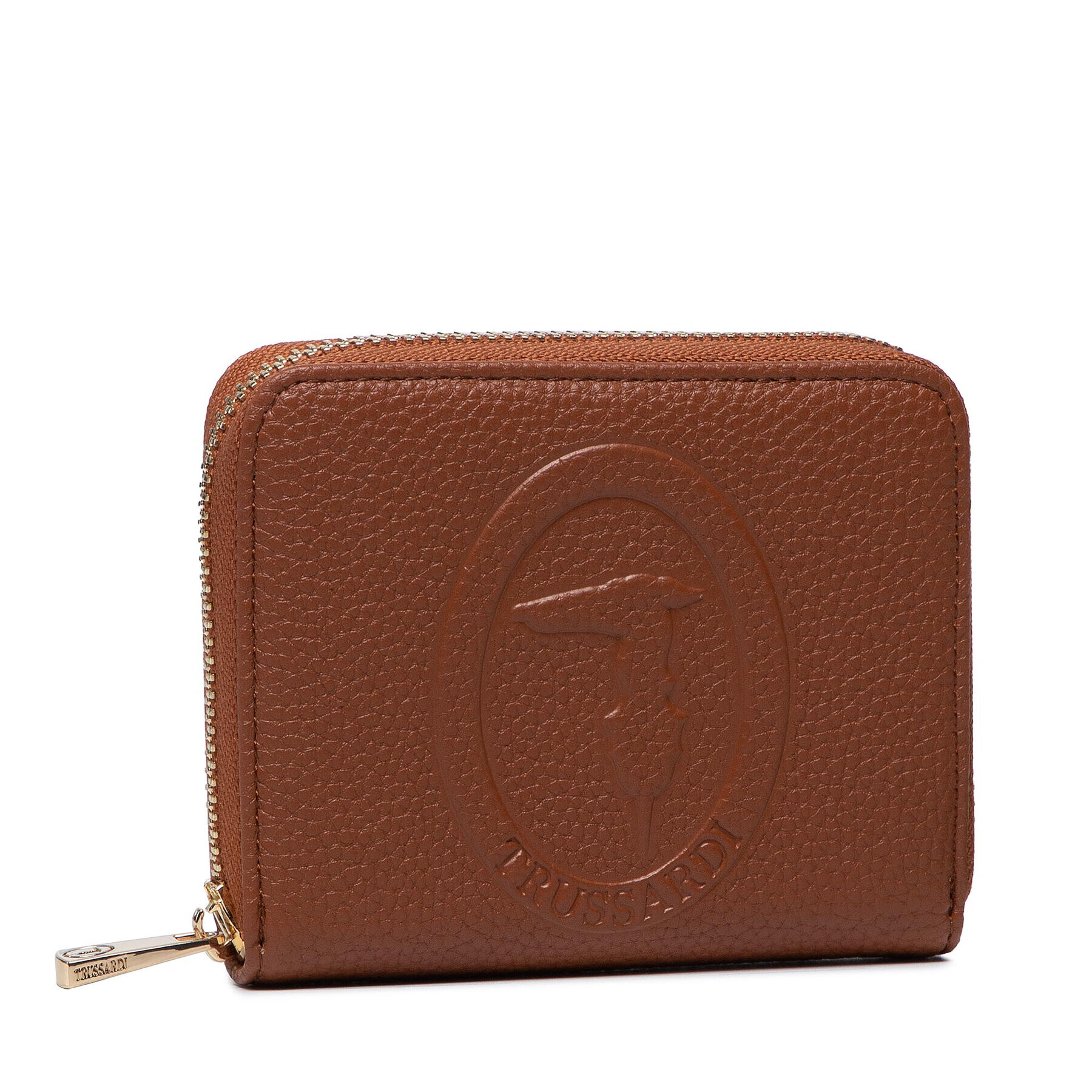 Trussardi Kis női pénztárca Iris Mini Zip Around 75W00284 Barna - Pepit.hu