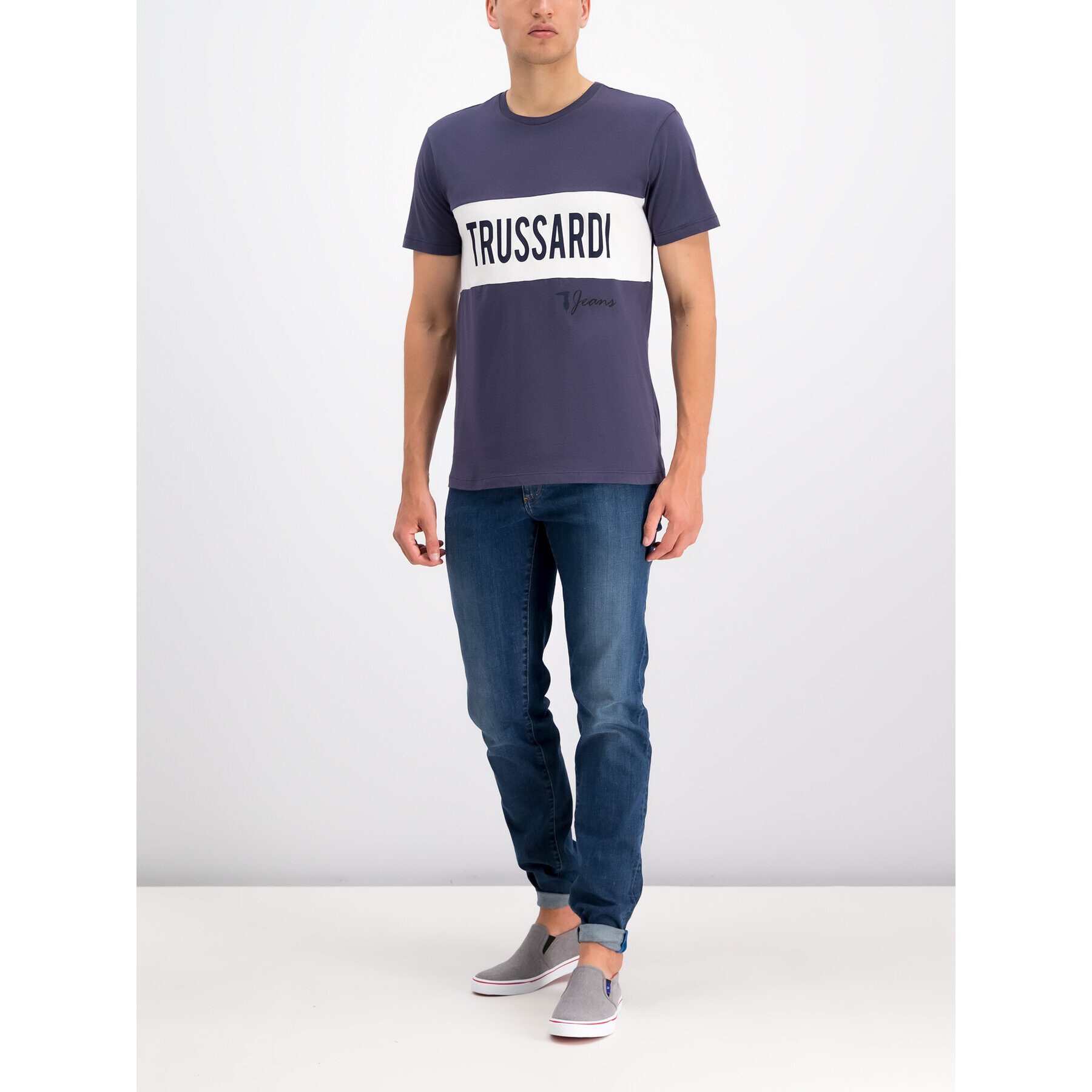 Trussardi Póló 52T00253 Lila Regular Fit - Pepit.hu