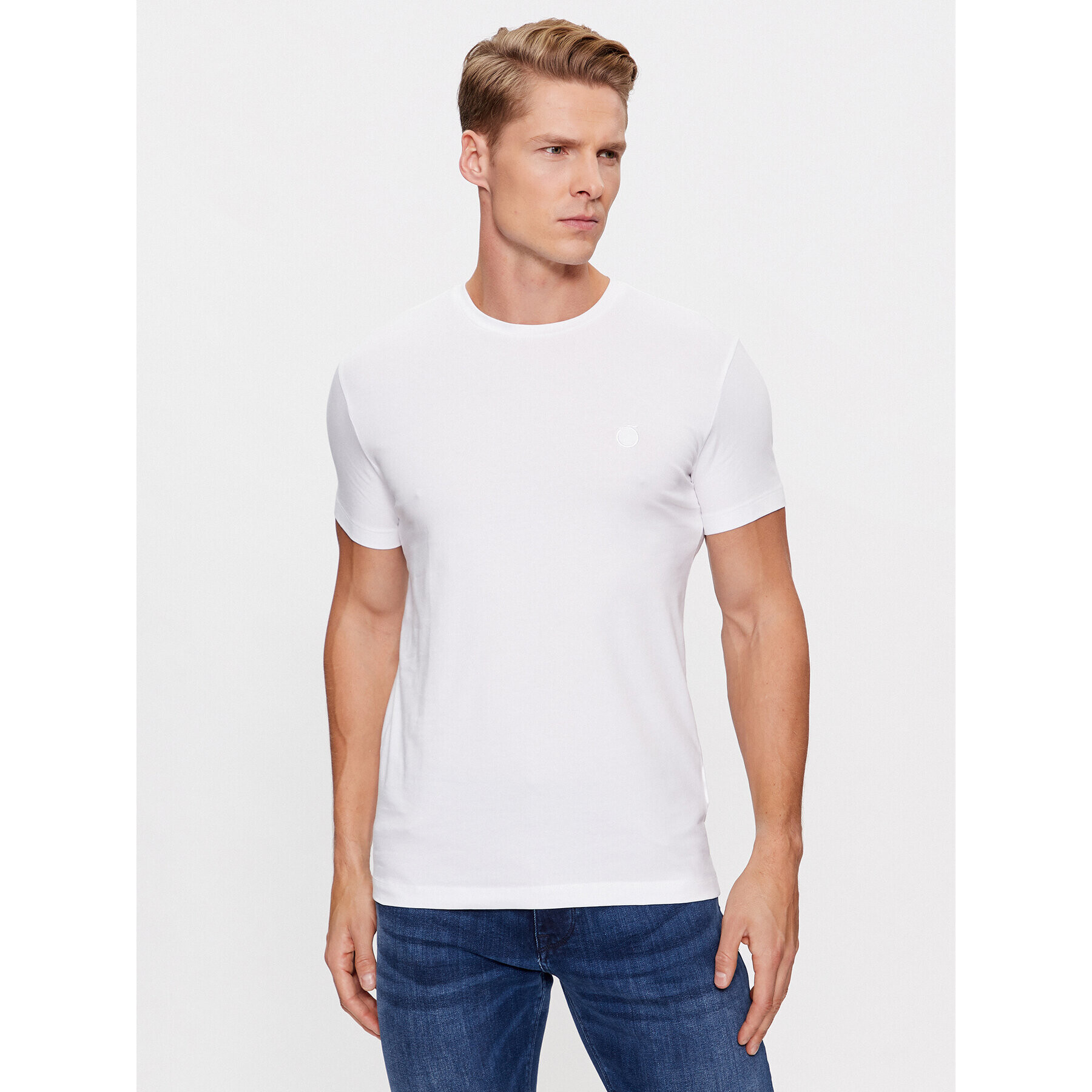 Trussardi Póló 52T00767 Fehér Regular Fit - Pepit.hu