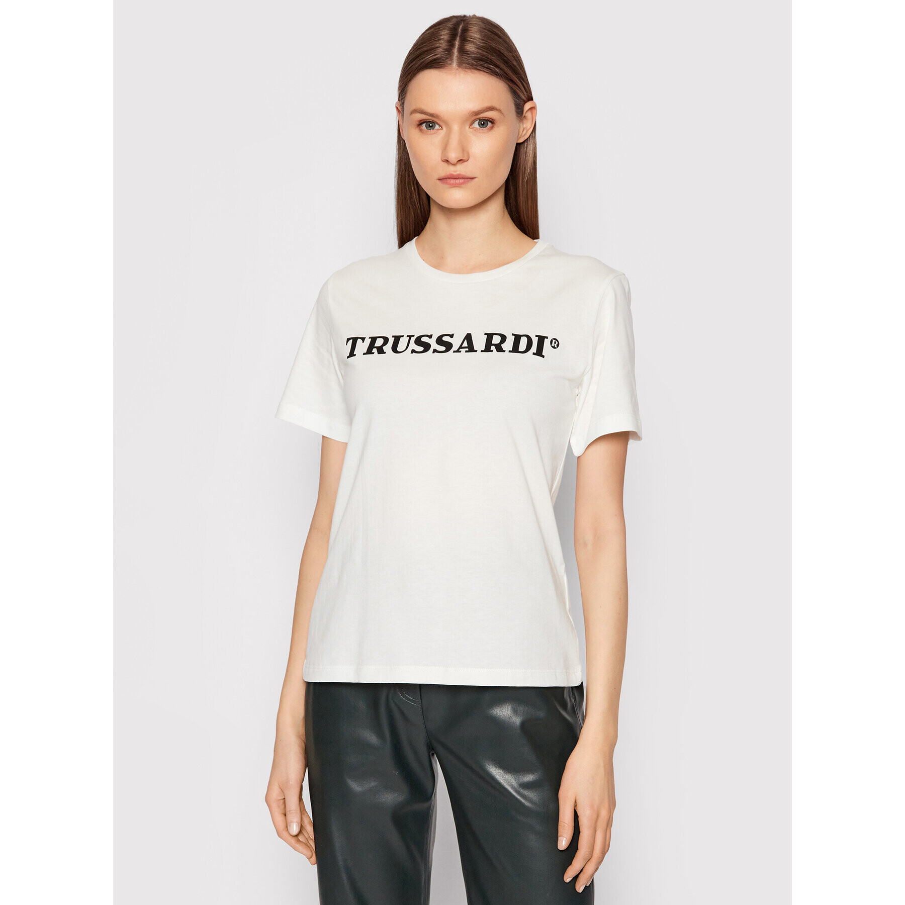 Trussardi Póló 56T00474 Fehér Regular Fit - Pepit.hu