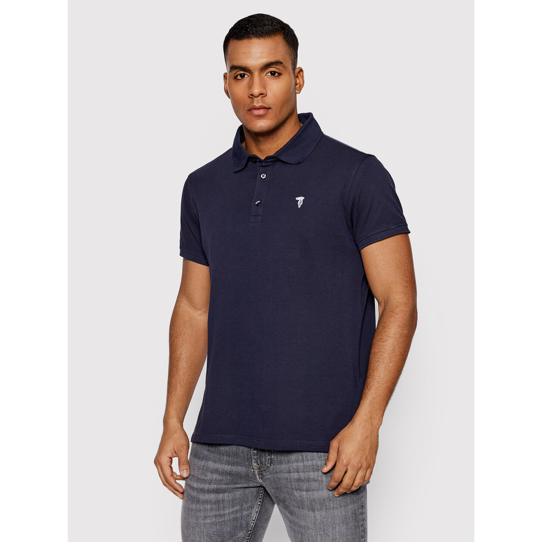 Trussardi Pólóing Piquet 52T00597 Sötétkék Regular Fit - Pepit.hu