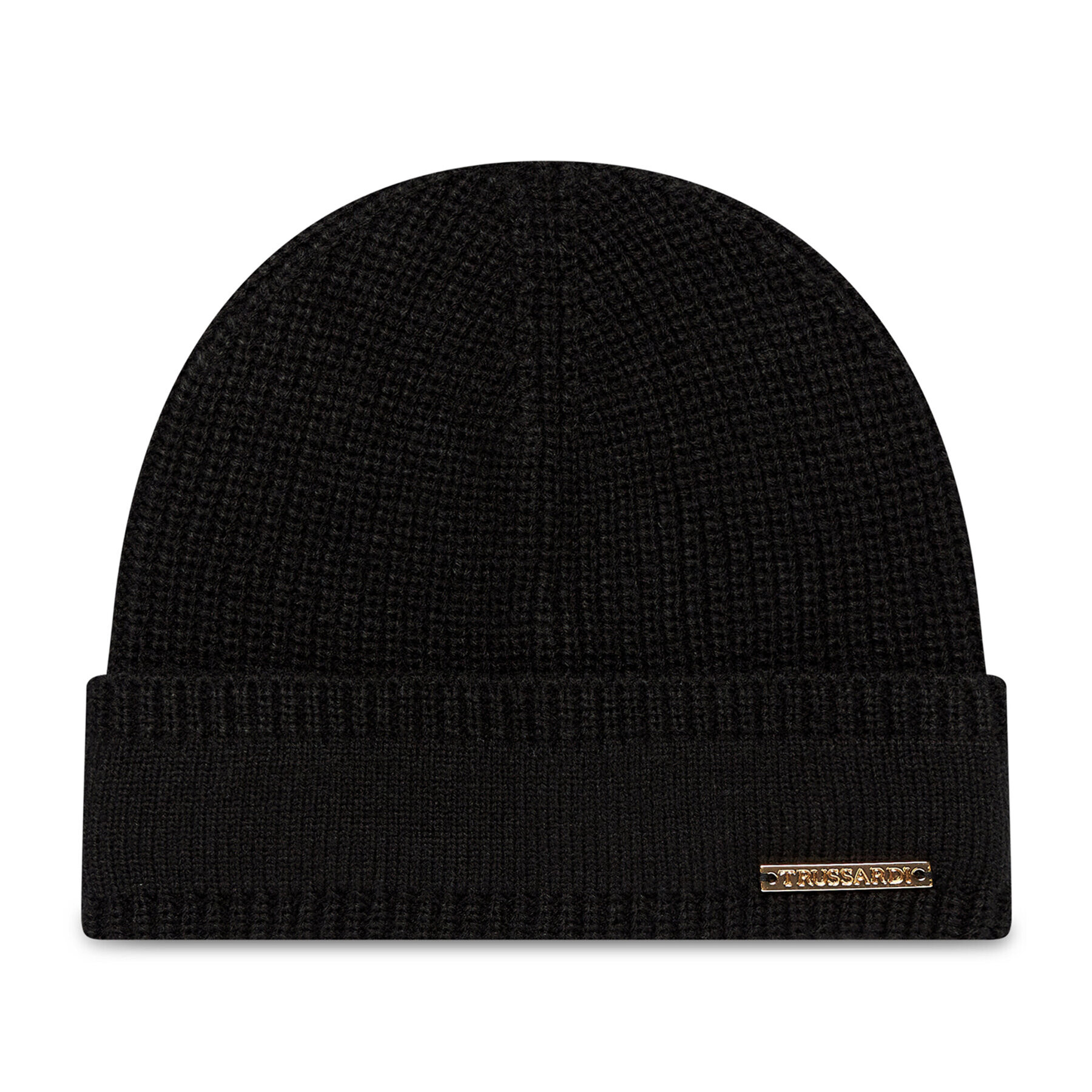 Trussardi Sapka Beanie Metal Logo 59Z00220 Fekete - Pepit.hu