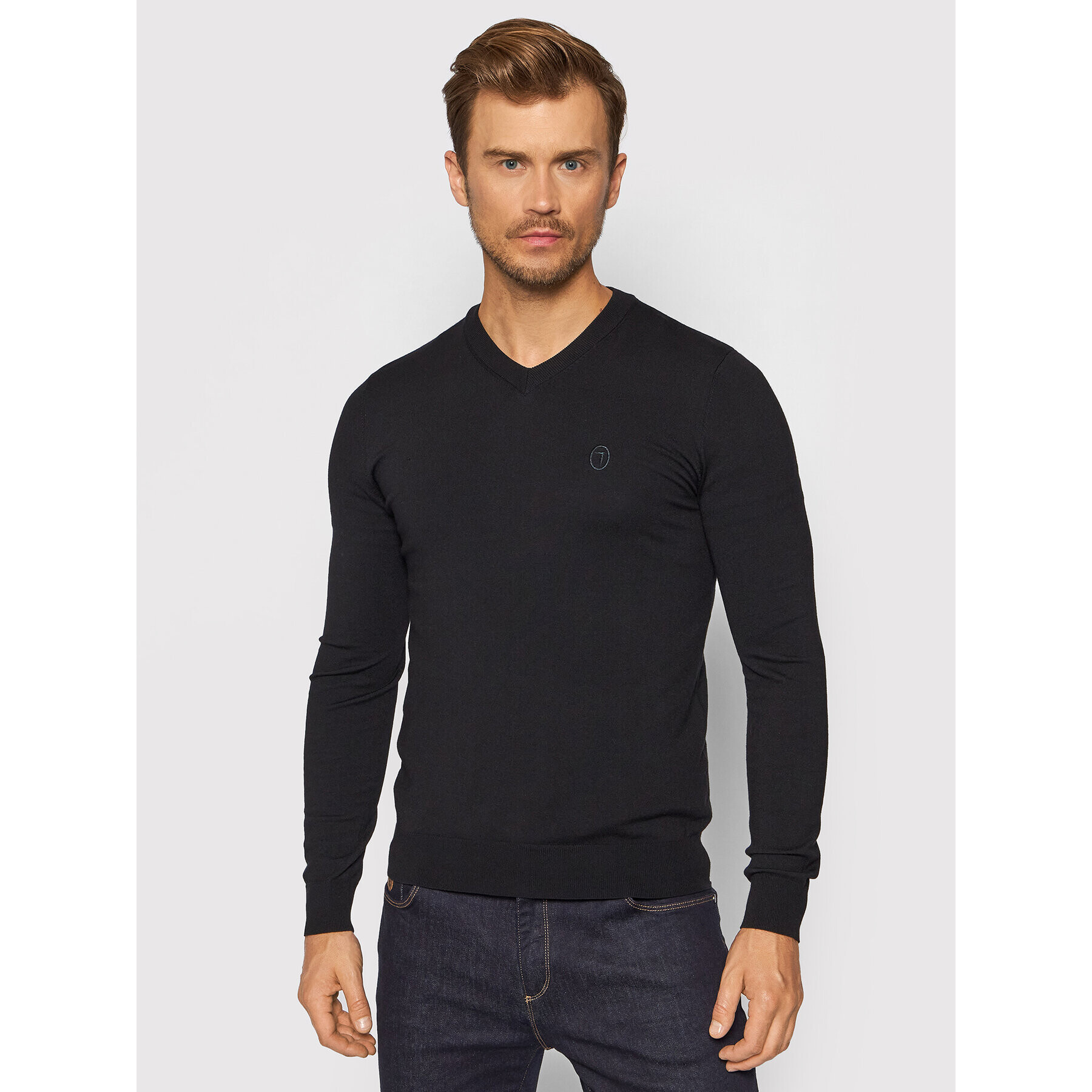 Trussardi Sweater 52M00518 Fekete Regular Fit - Pepit.hu