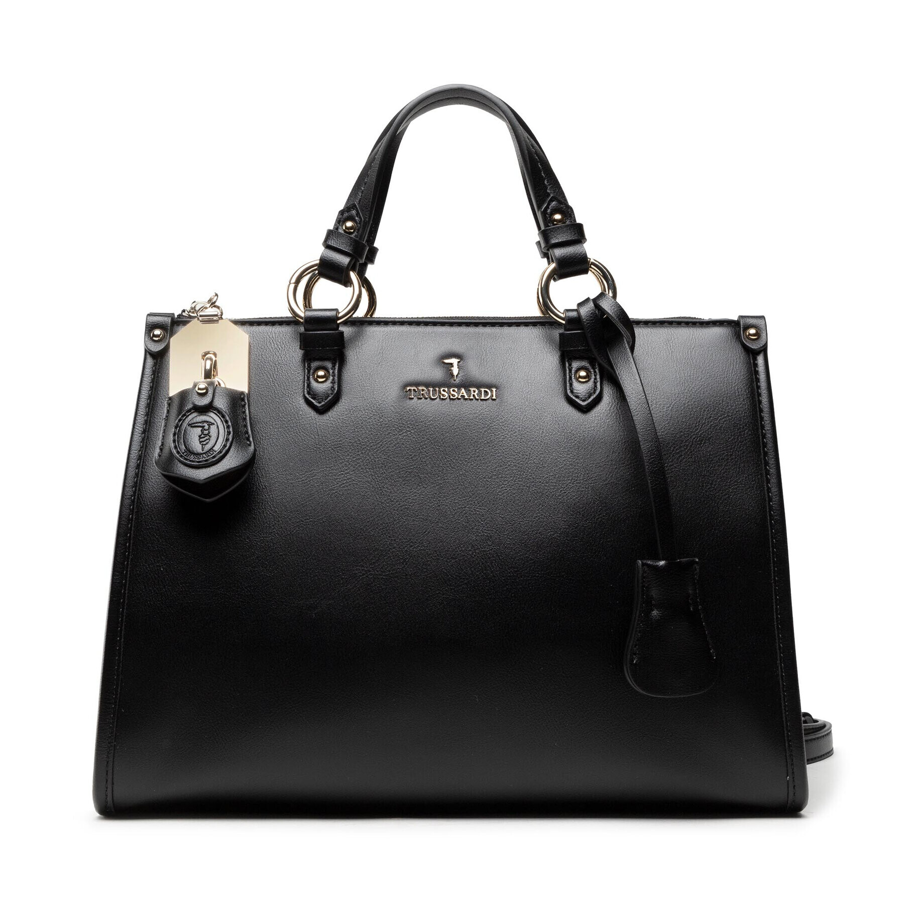 Trussardi Táska Peony Tote Sm 75B01286 Fekete - Pepit.hu