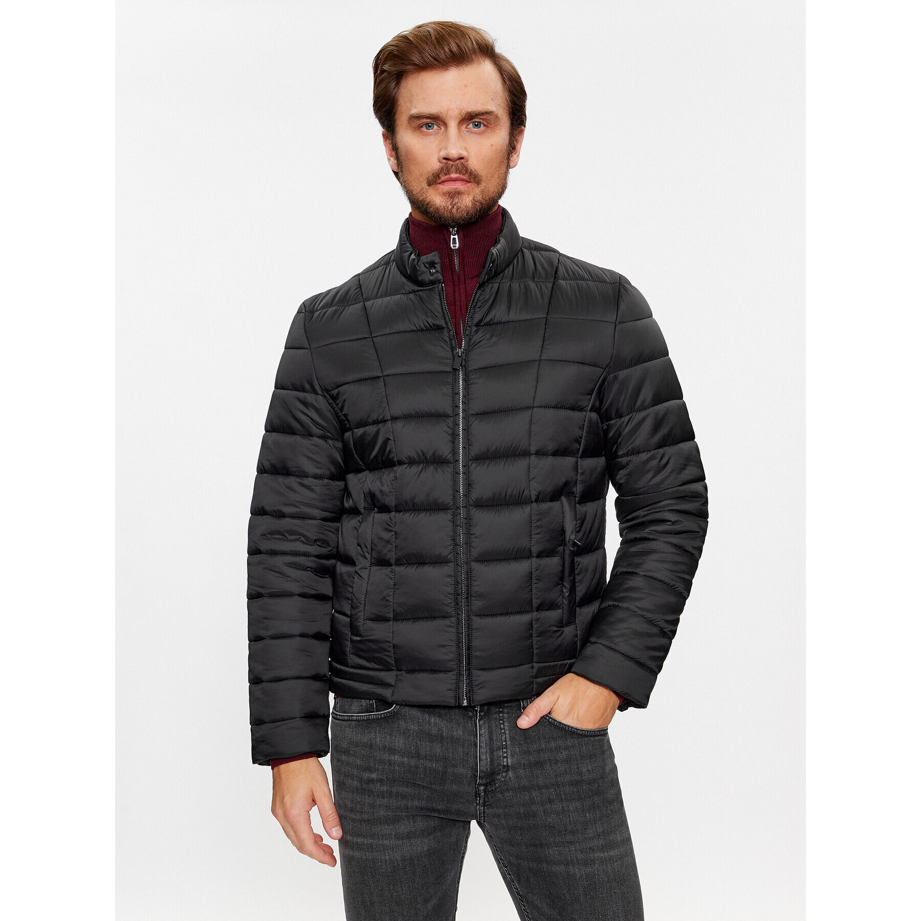 Trussardi Télikabát 52S00906 Fekete Regular Fit - Pepit.hu