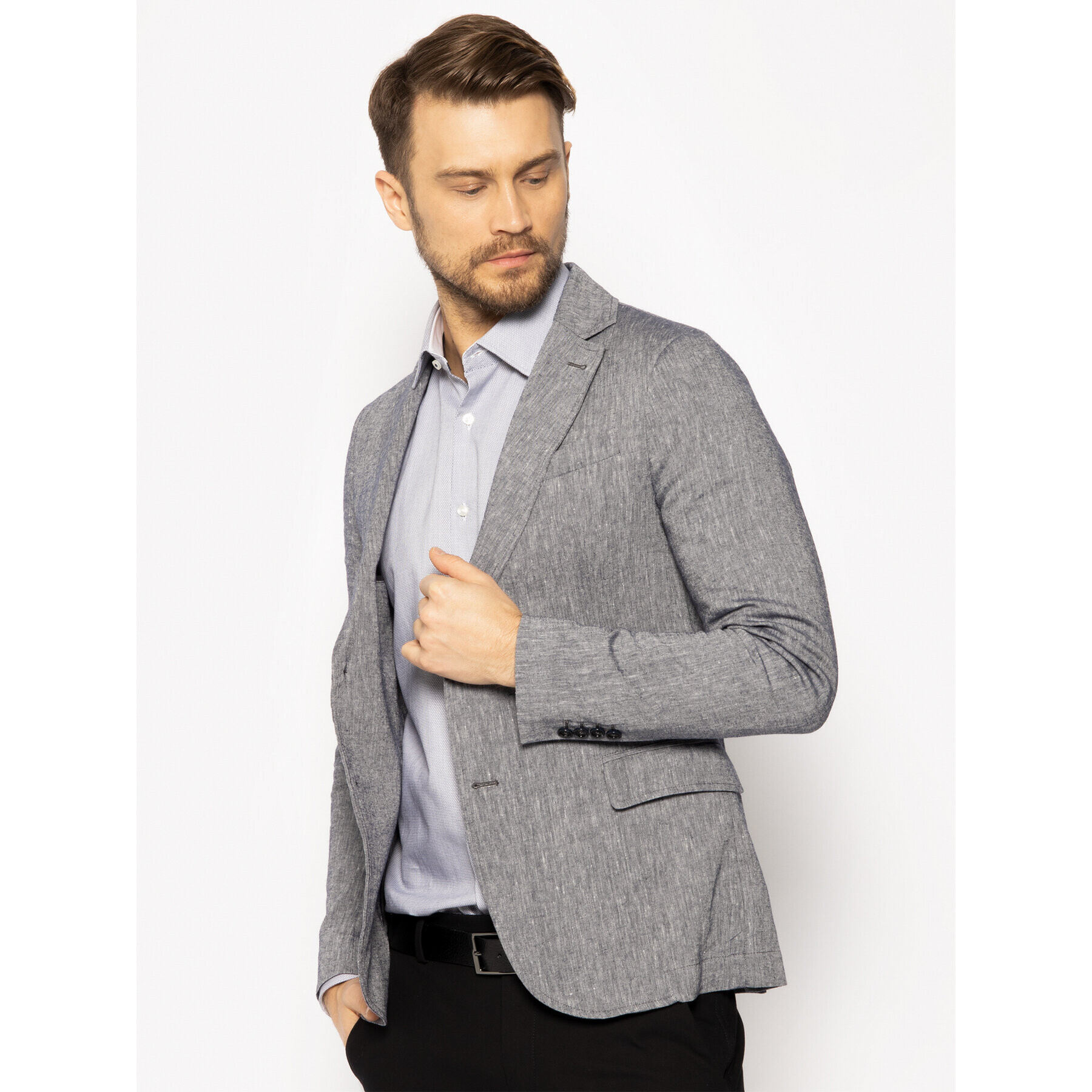 Trussardi Zakó 52H00085 Szürke Regular Fit - Pepit.hu