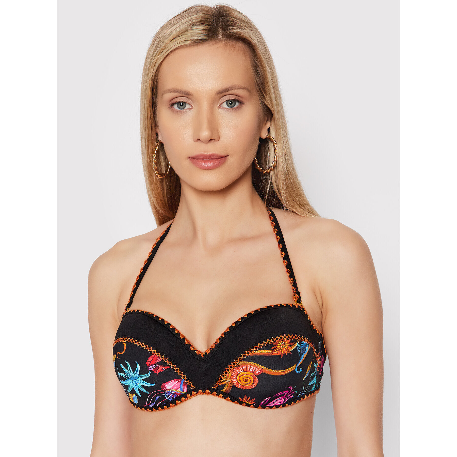 TWINSET Bikini felső 221LBMA33 Fekete - Pepit.hu