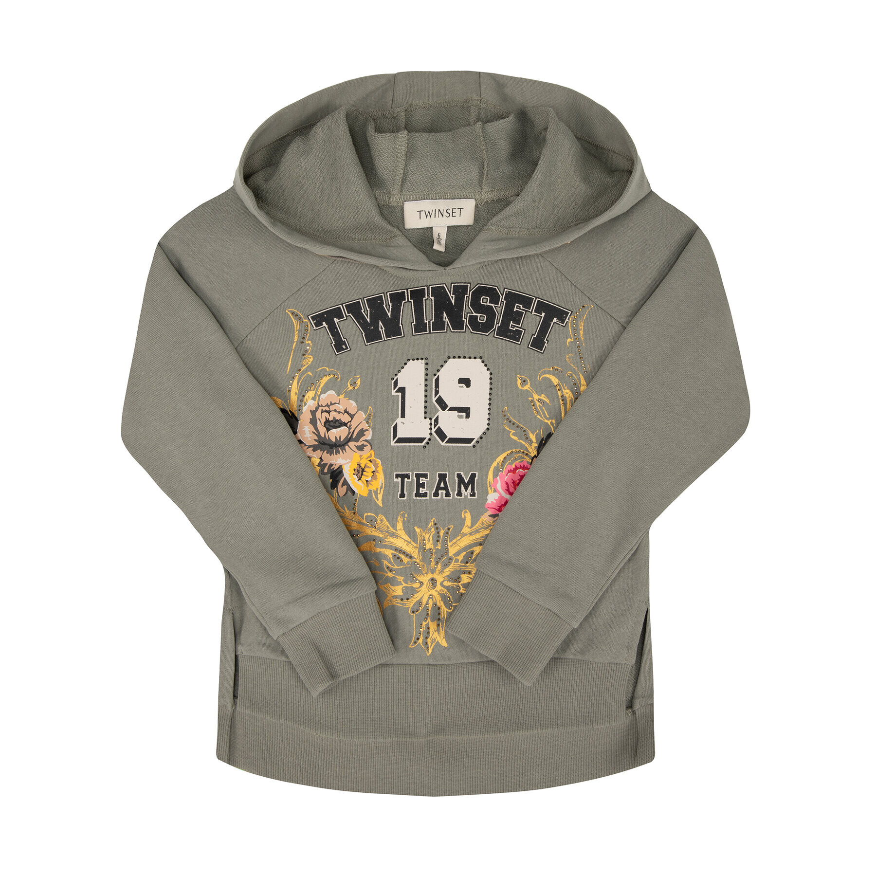 TWINSET Pulóver 192GJ2444 Zöld Regular Fit - Pepit.hu