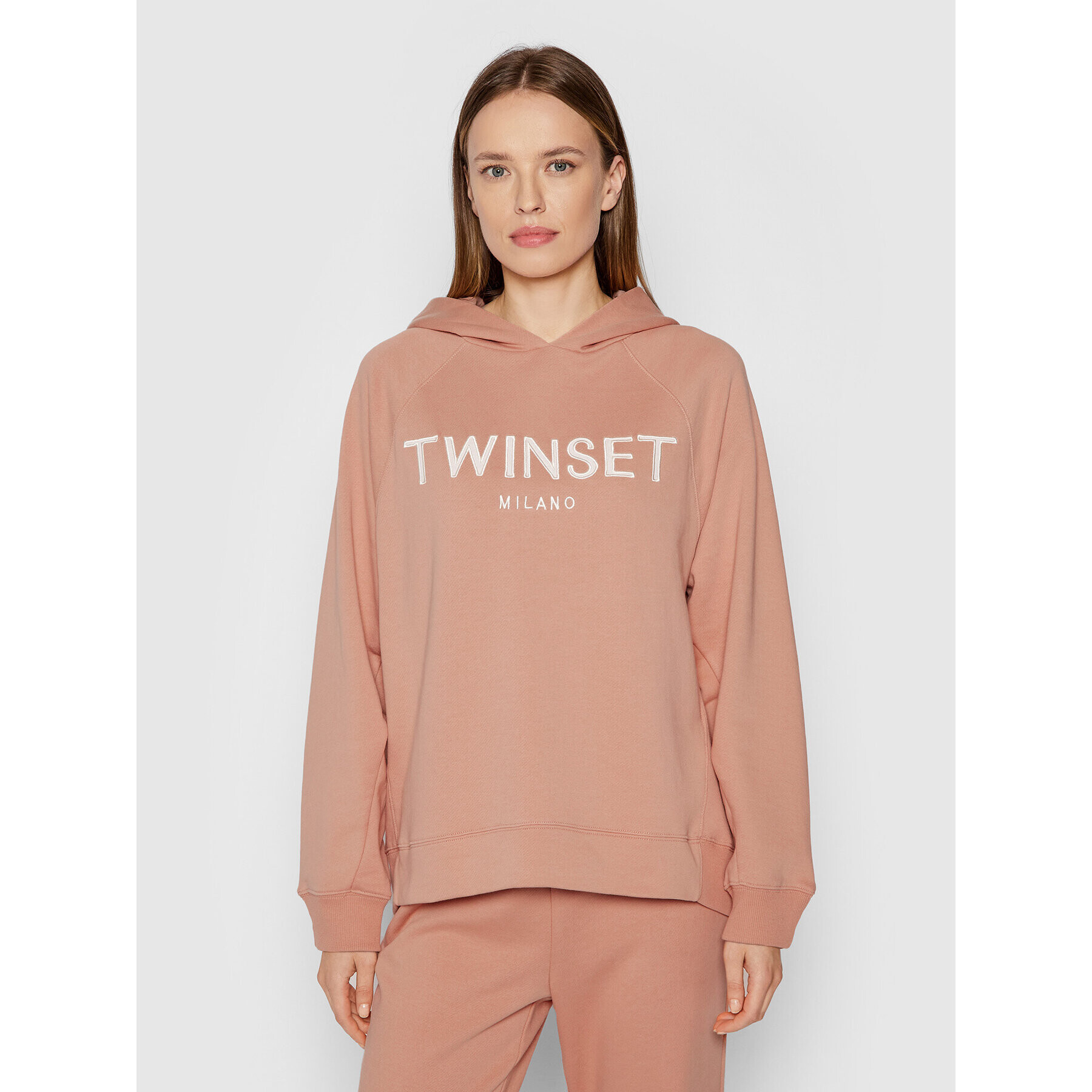 TWINSET Pulóver 212TP2571 Rózsaszín Regular Fit - Pepit.hu