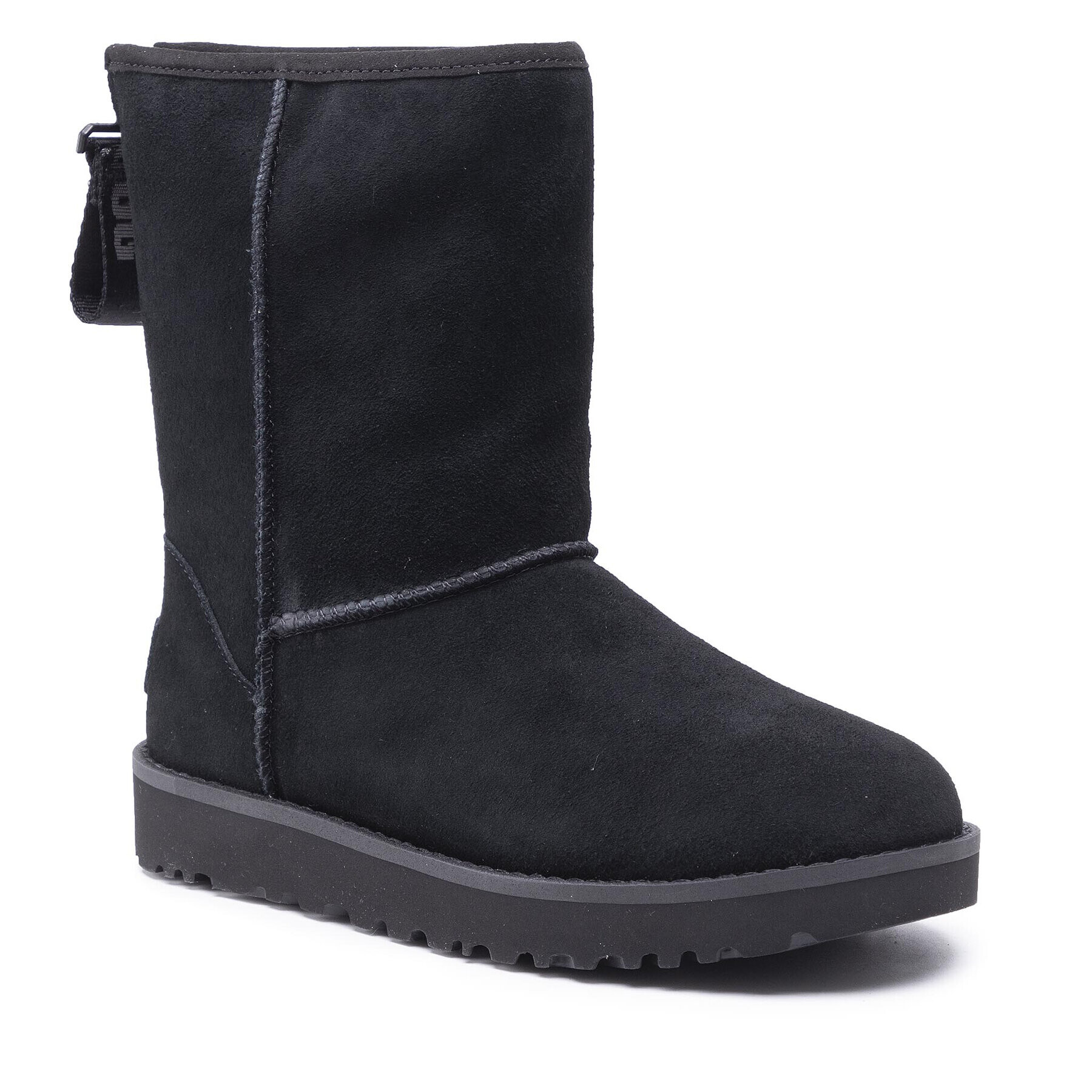 Ugg Cipő W Classic Short Logo Zip 1122672 Fekete - Pepit.hu