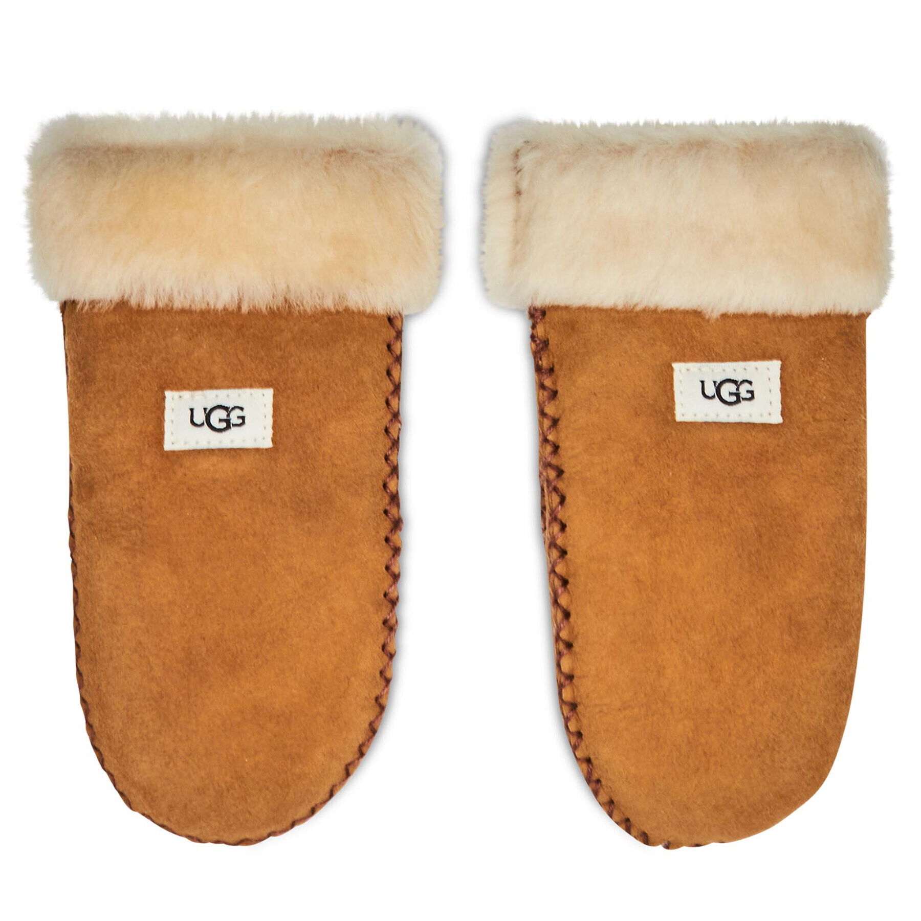 Ugg Gyerek kesztyű K Sheepskin Mitten W Stitch 20095 Barna - Pepit.hu