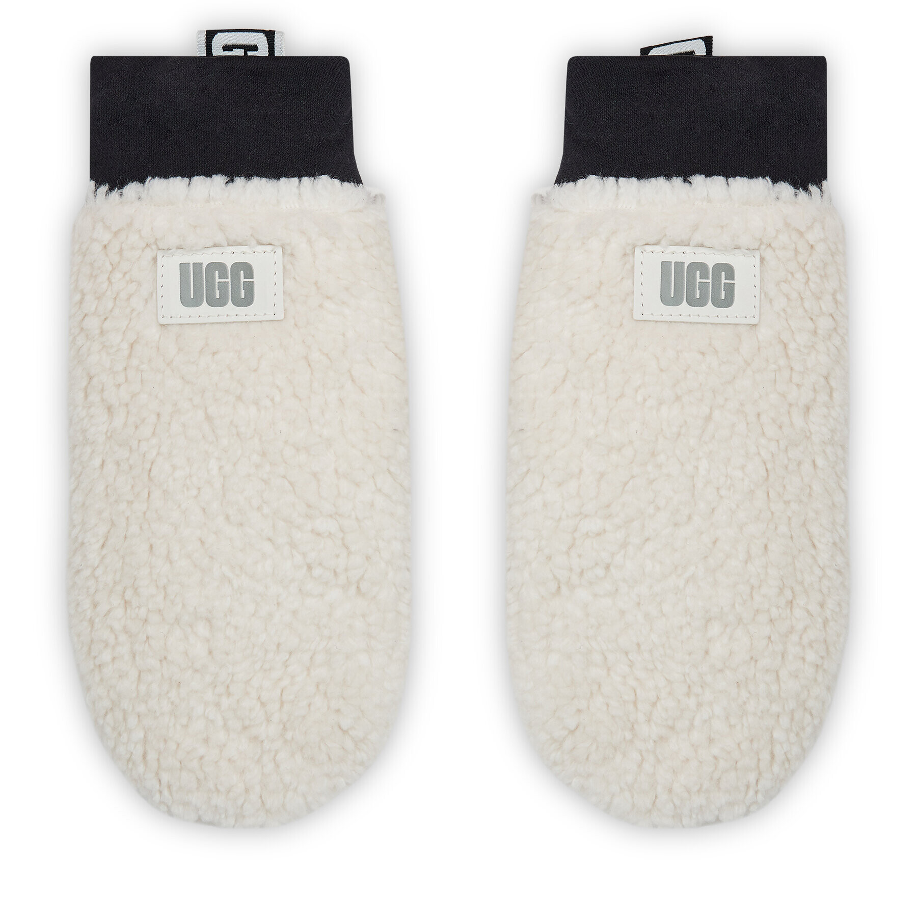 Ugg Női kesztyű W Sherpa Mitten W Logo Tape 21631 Fehér - Pepit.hu