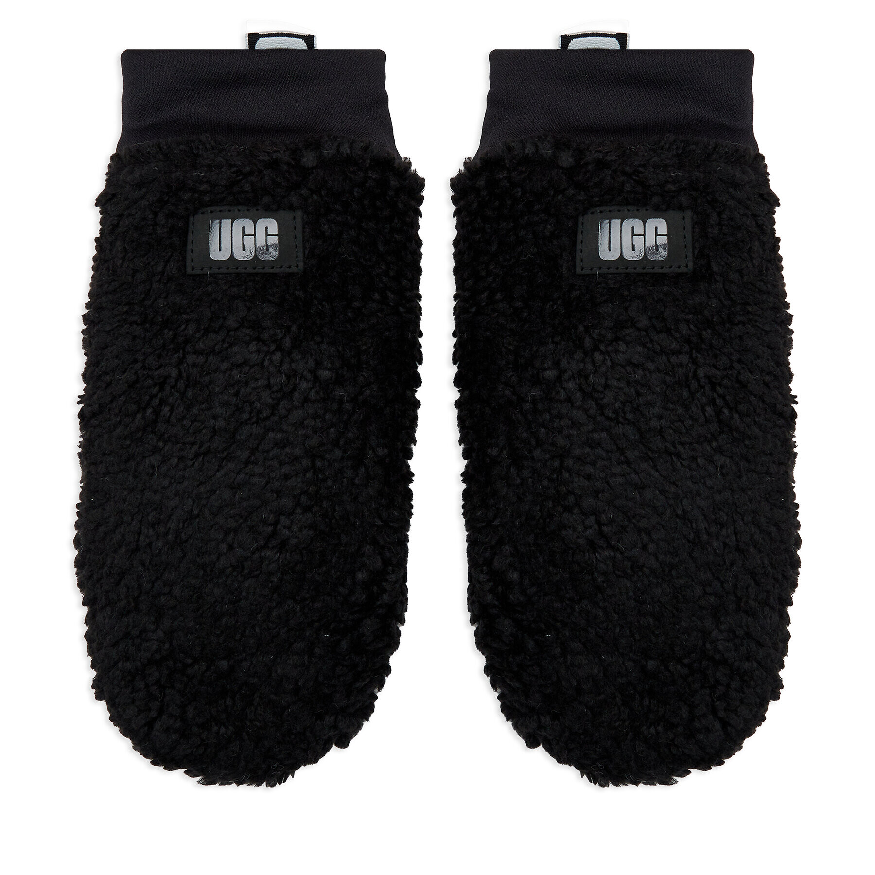 Ugg Női kesztyű W Sherpa Mitten W Logo Tape 21631 Fekete - Pepit.hu