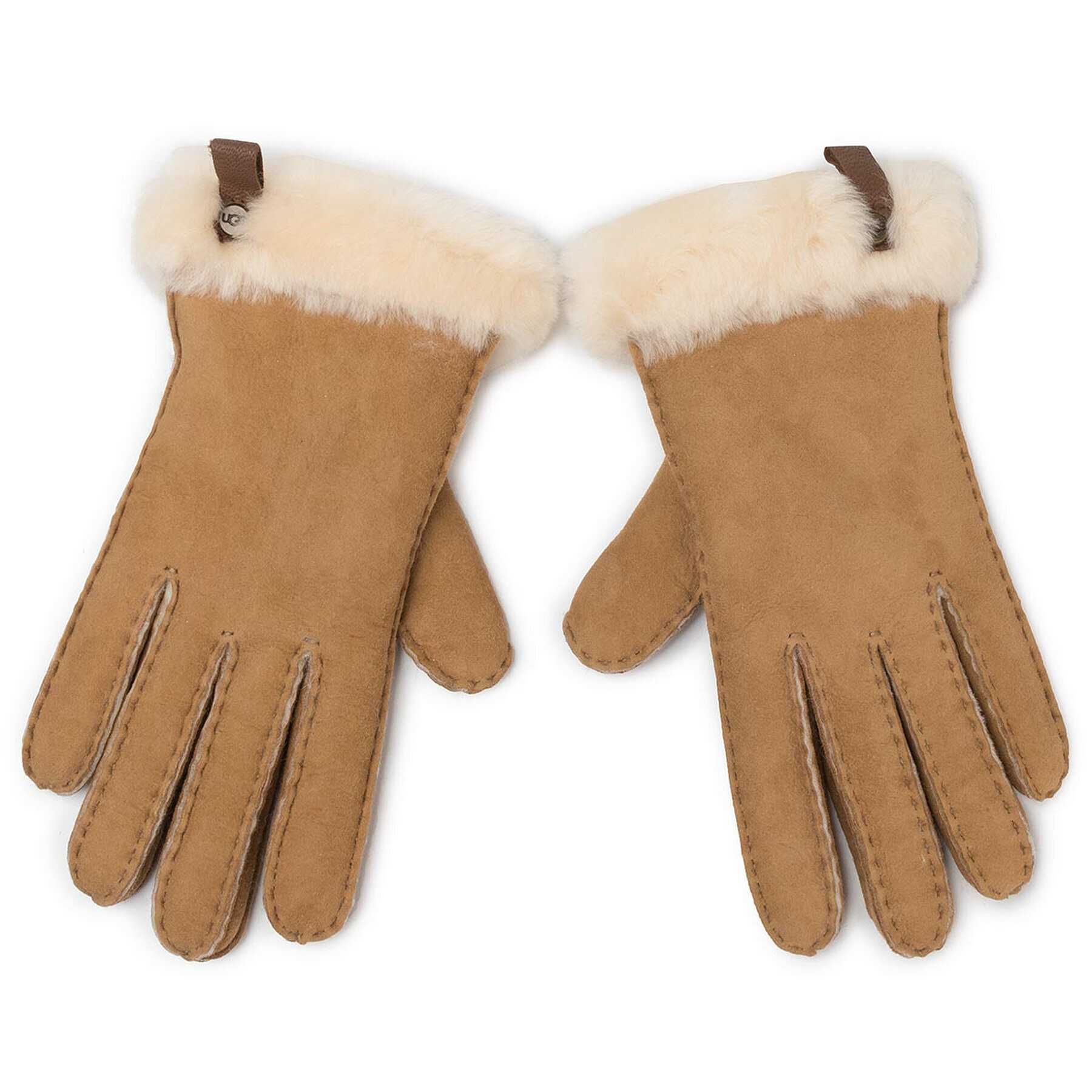 Ugg Női kesztyű W Shorty Glove W Leather Trim 17367 Barna - Pepit.hu