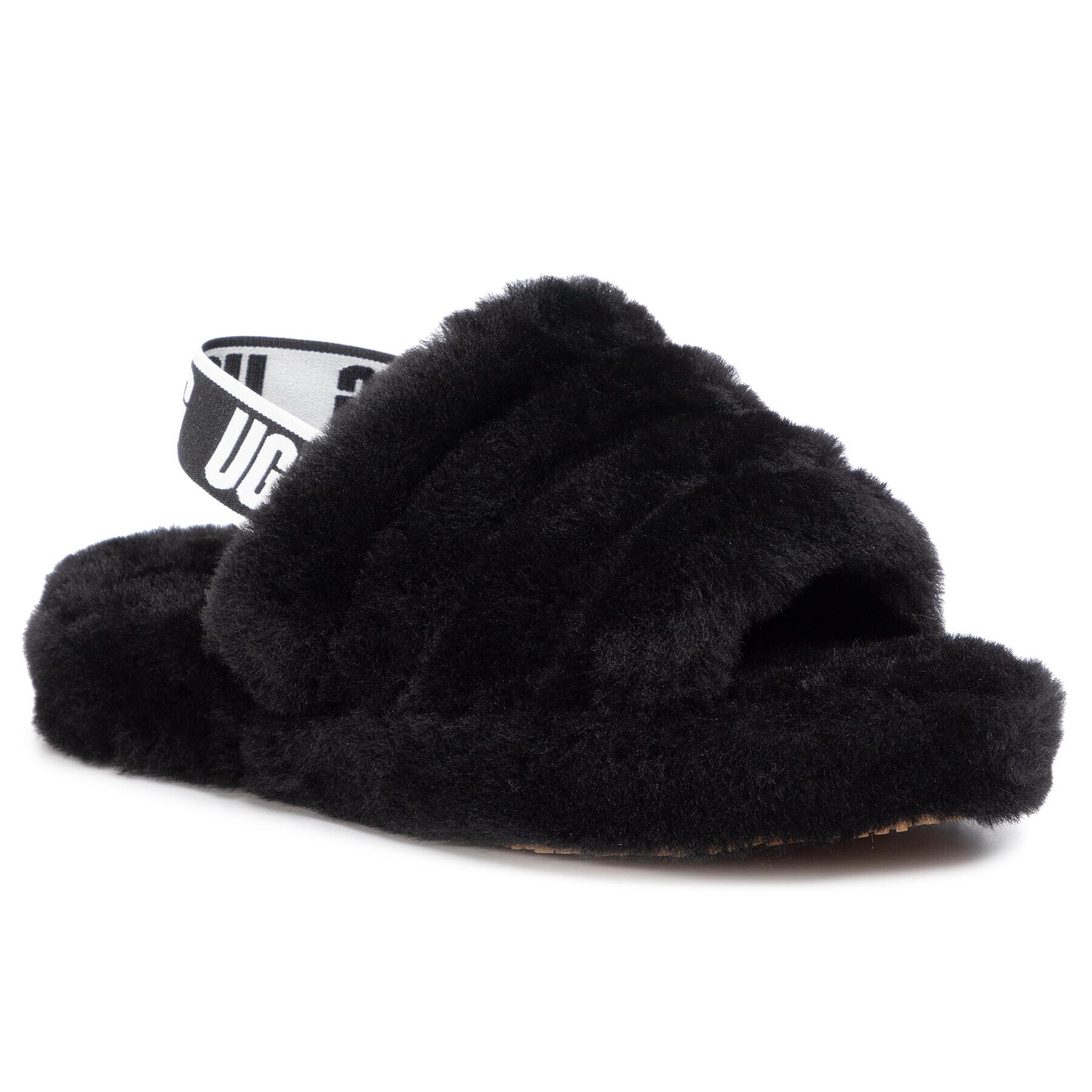 Ugg Papucs K Fluff Yeah Slide 1098494K Fekete - Pepit.hu