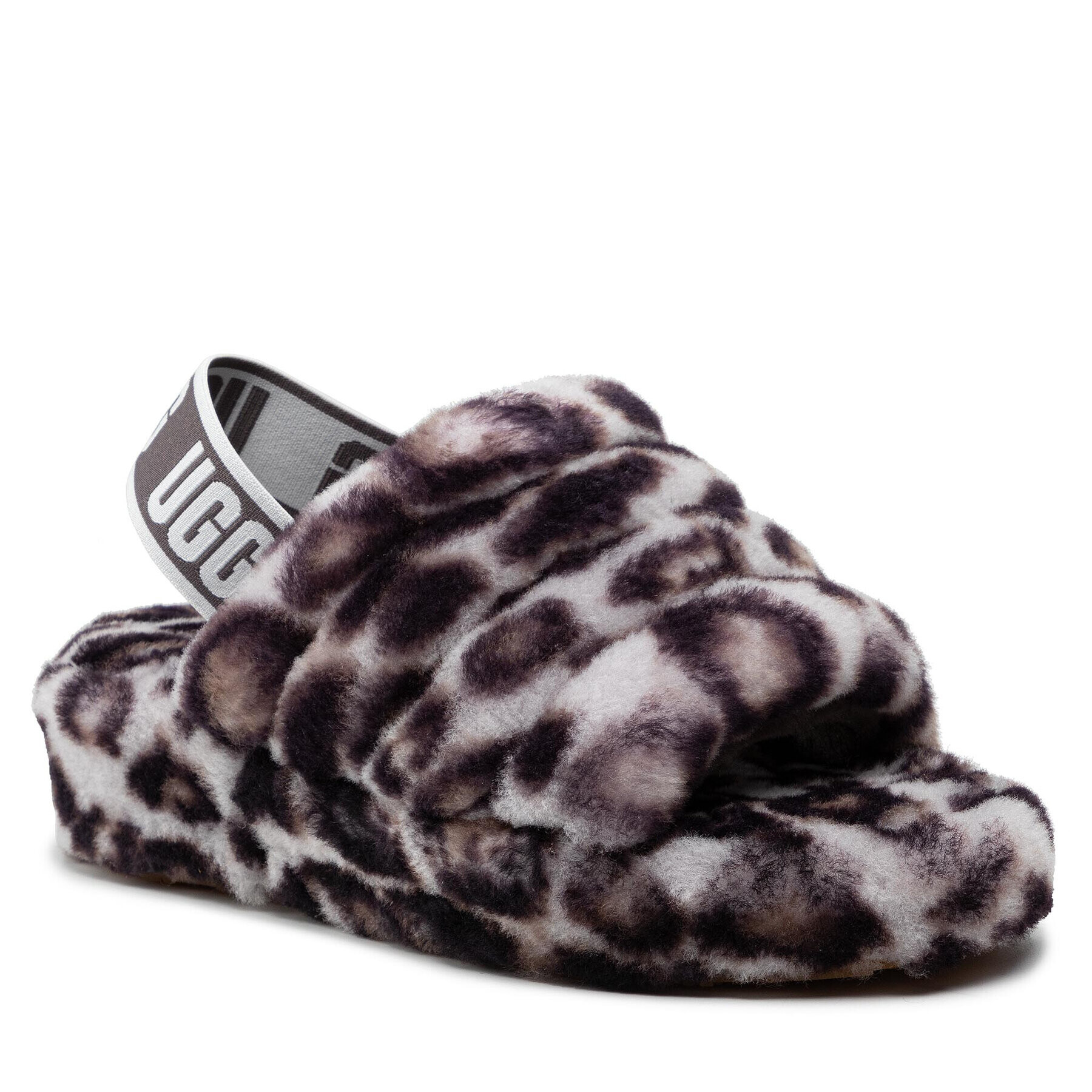 Ugg Papucs W Fluff Yeah Slide Panthr Print 1120903 Barna - Pepit.hu